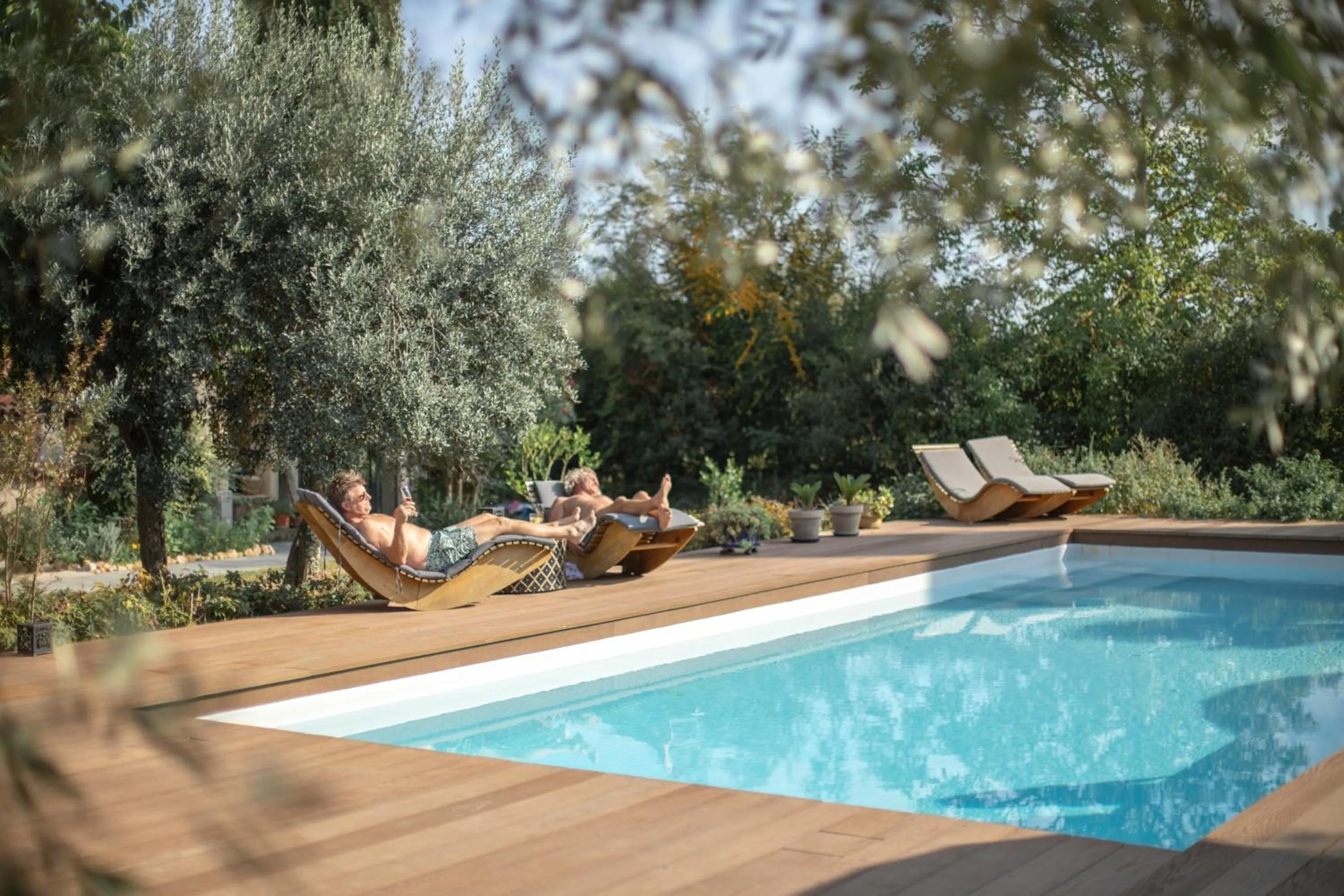 Garden in Le Mas des Romarins, FAYENCE