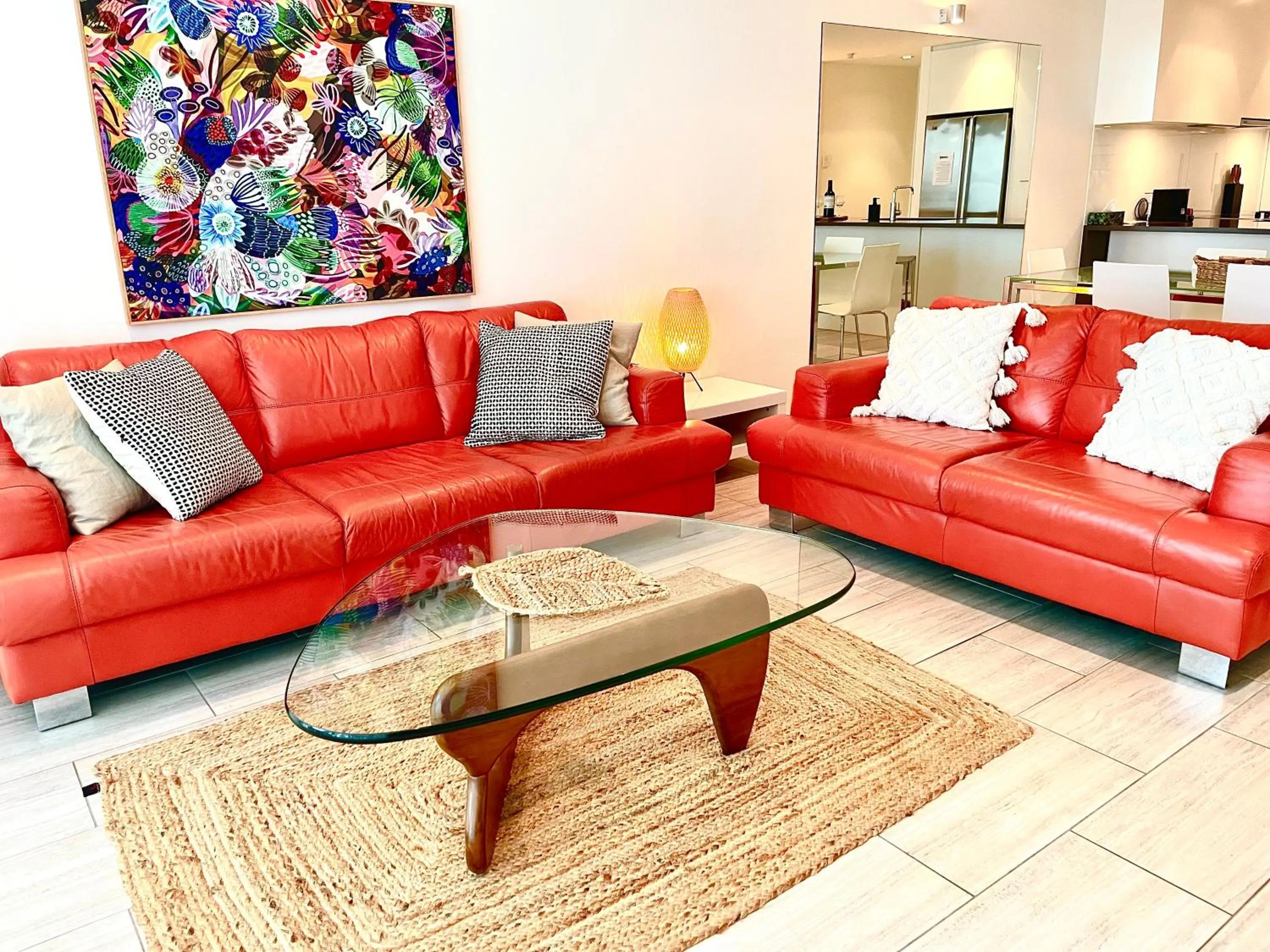 Living room in Breeze Beachfront Apartment