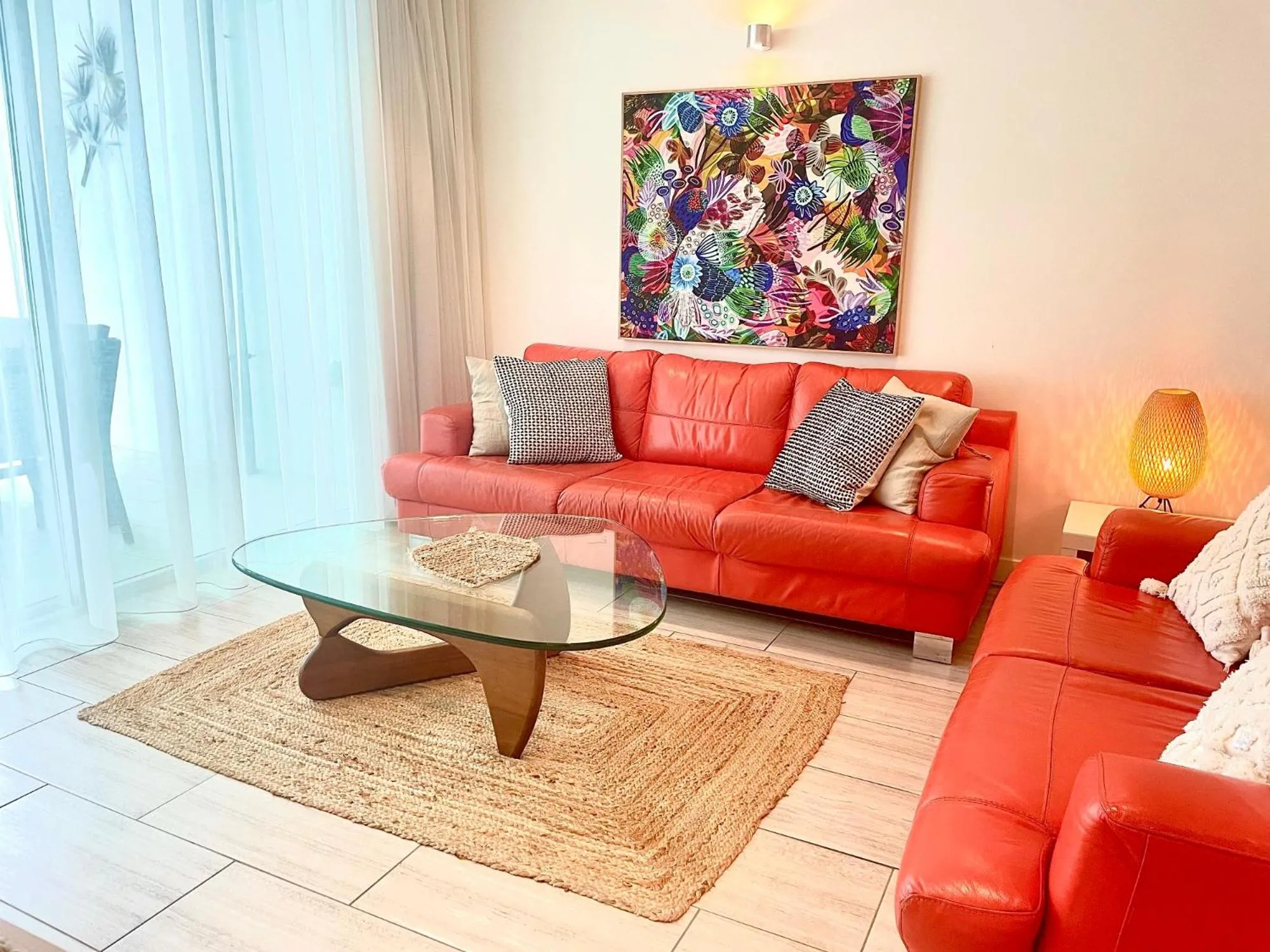 Living room in Breeze Beachfront Apartment