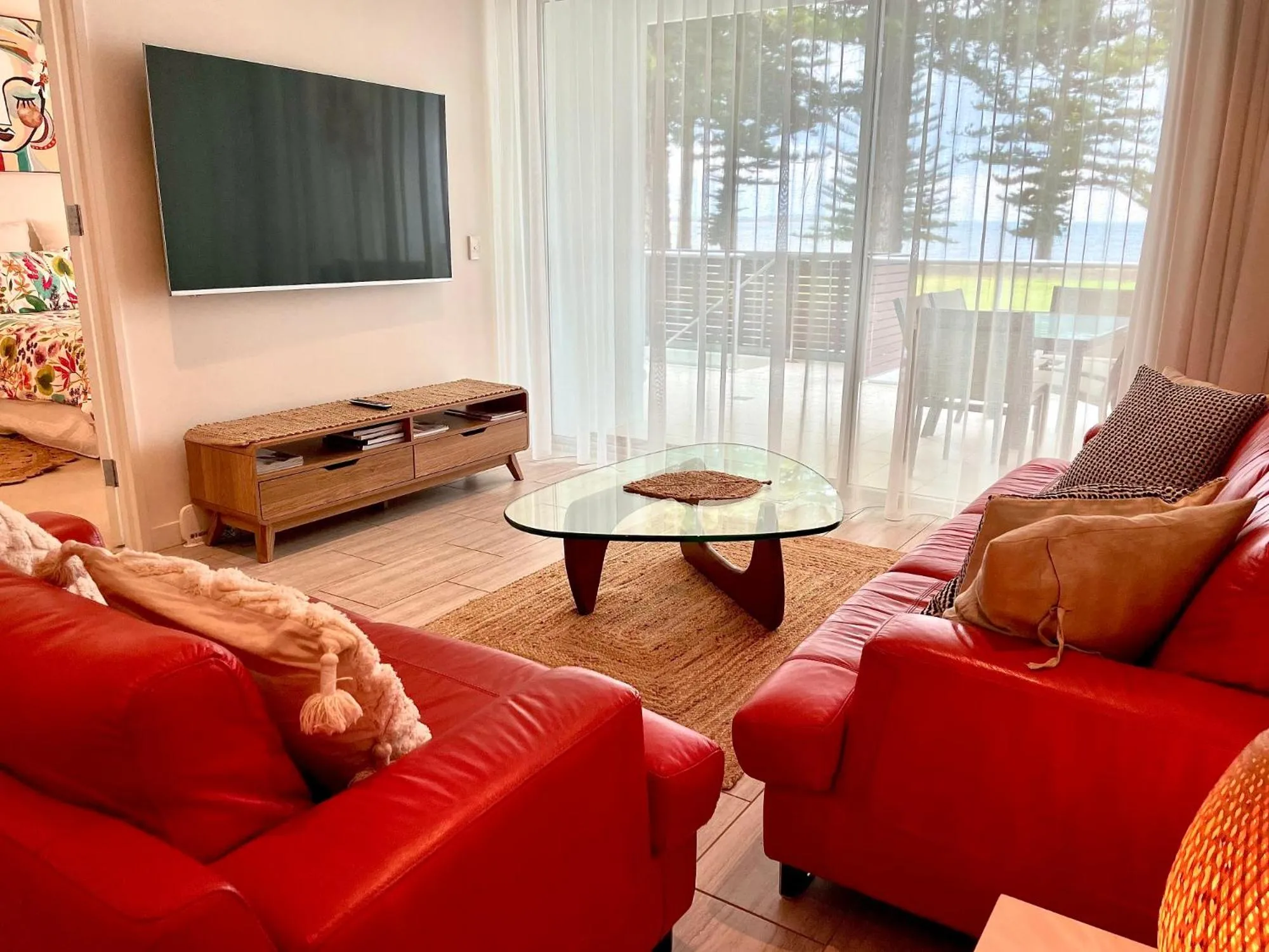 Living room in Breeze Beachfront Apartment