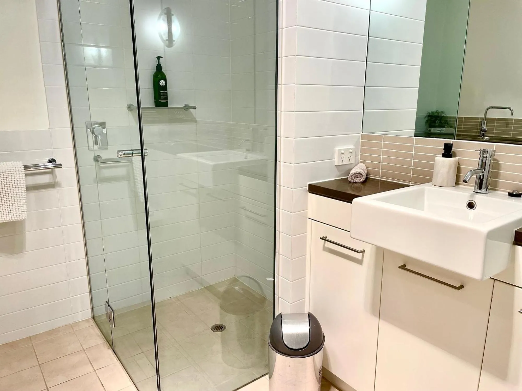 Shower in Breeze Beachfront Apartment