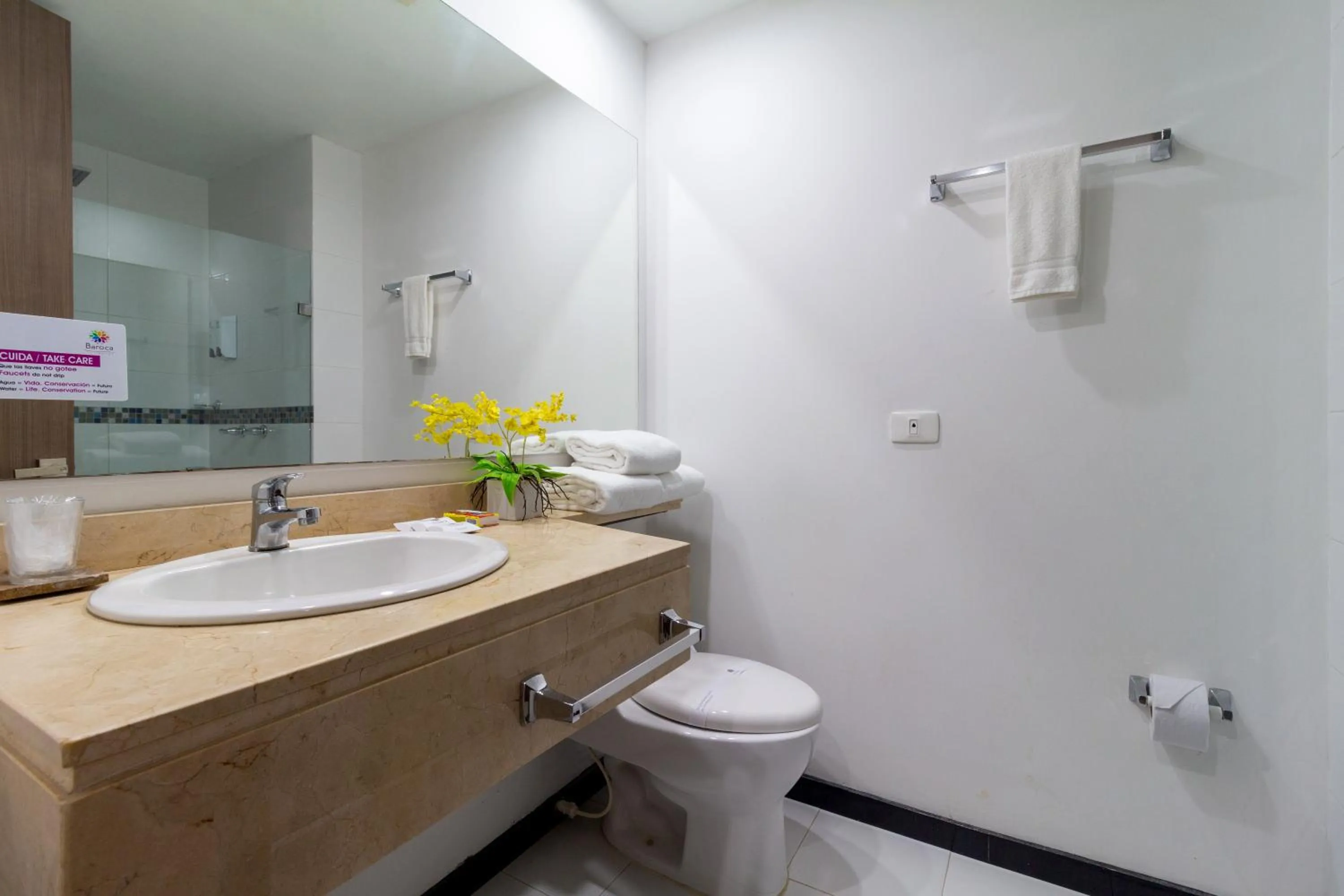 Shower in Hotel Baroca