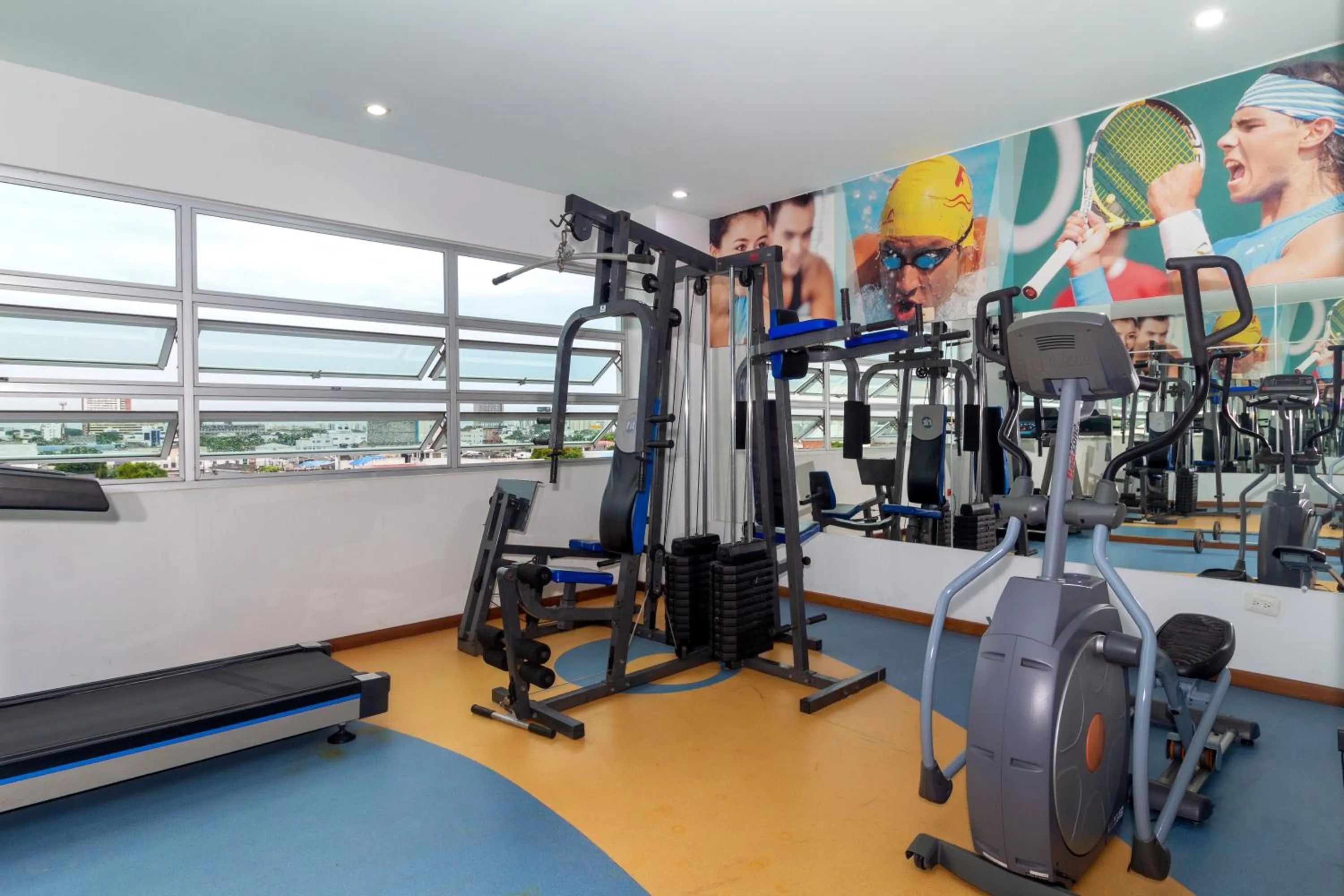 Fitness centre/facilities in Hotel Baroca