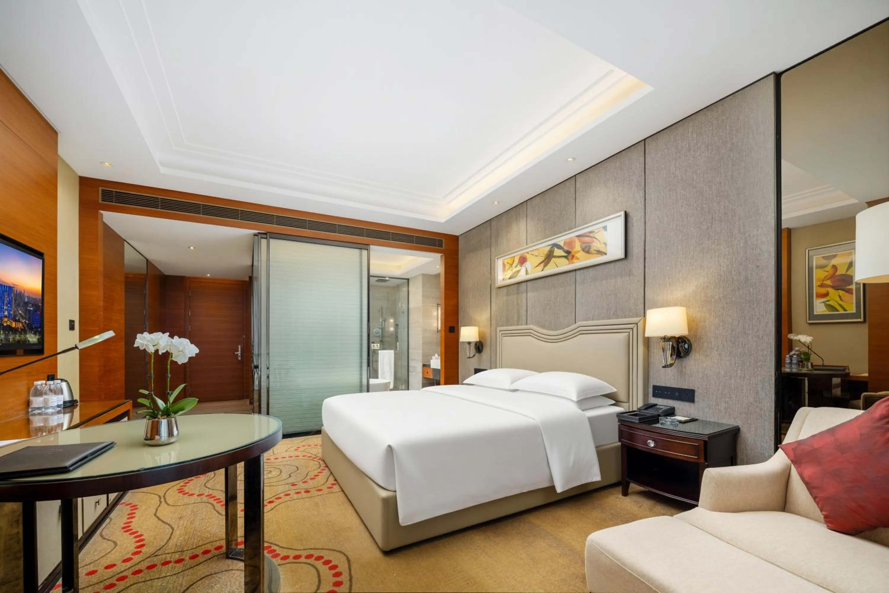Photo of the whole room, Bed in Dongguan Kande International Hotel