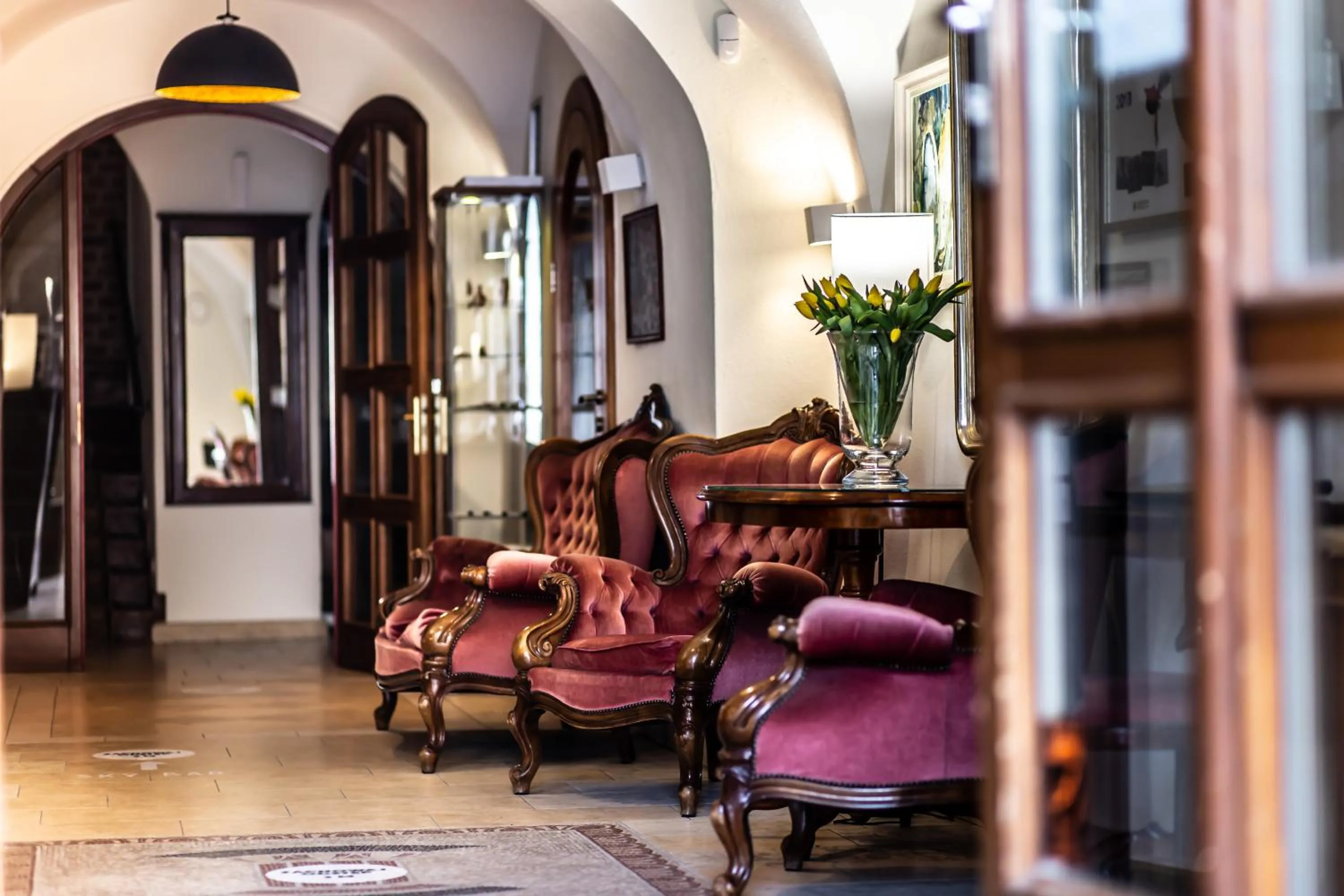 Lobby or reception in Hotel Rubinstein