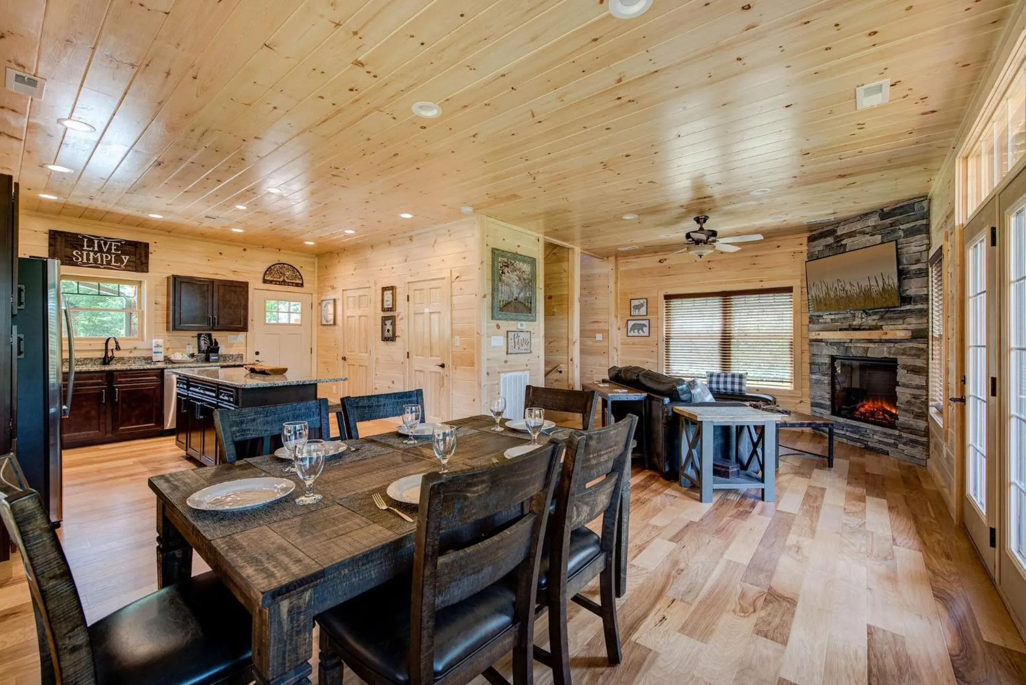 Living room in Smoky Haven
