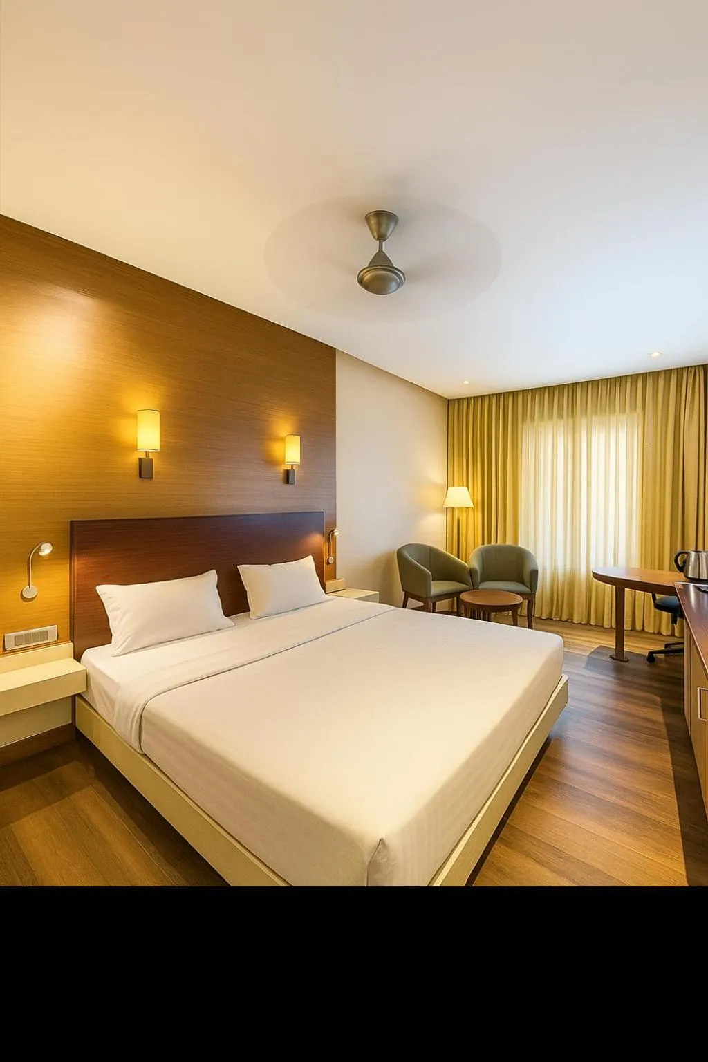 Bed in Hotel Indraprastha