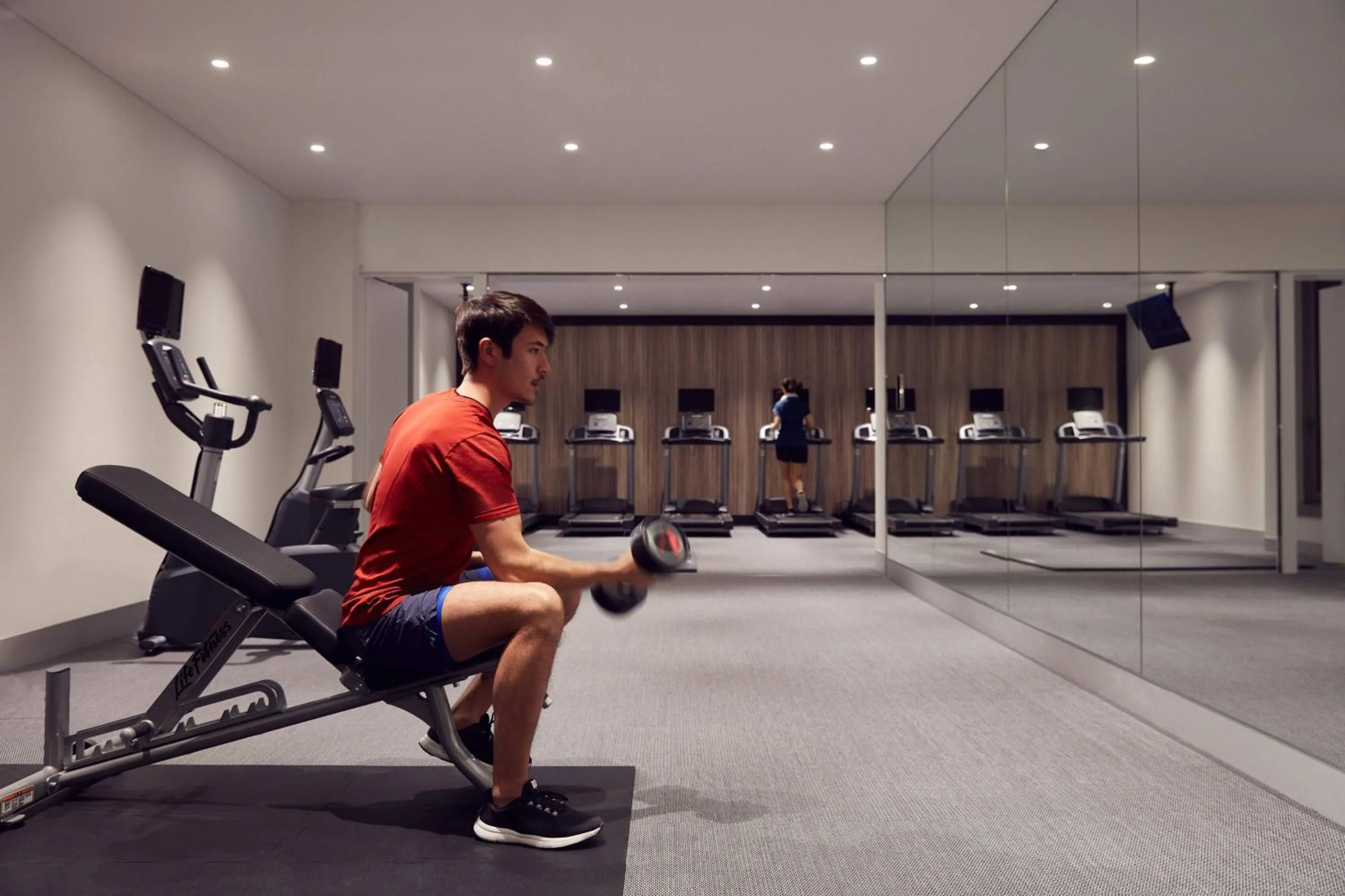 Fitness centre/facilities in Lake Biwa Marriott Hotel