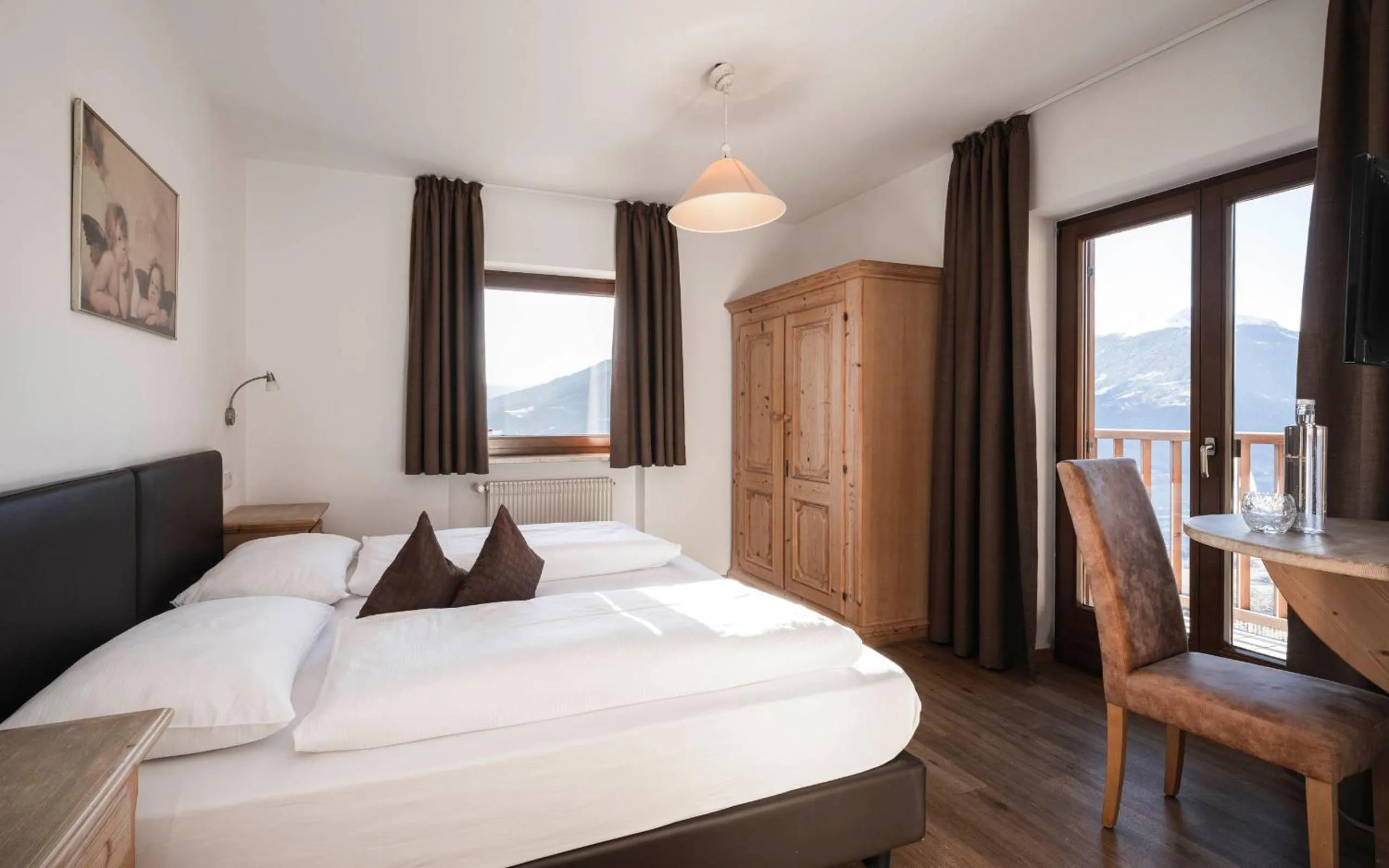 Bedroom, Bed in Hotel Fernblick