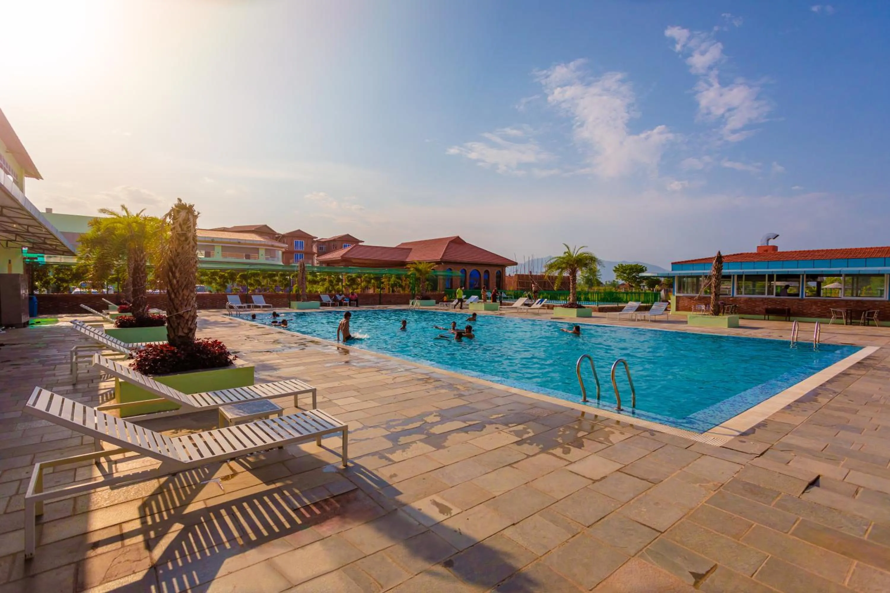 Swimming pool in Lumbini Green Resort