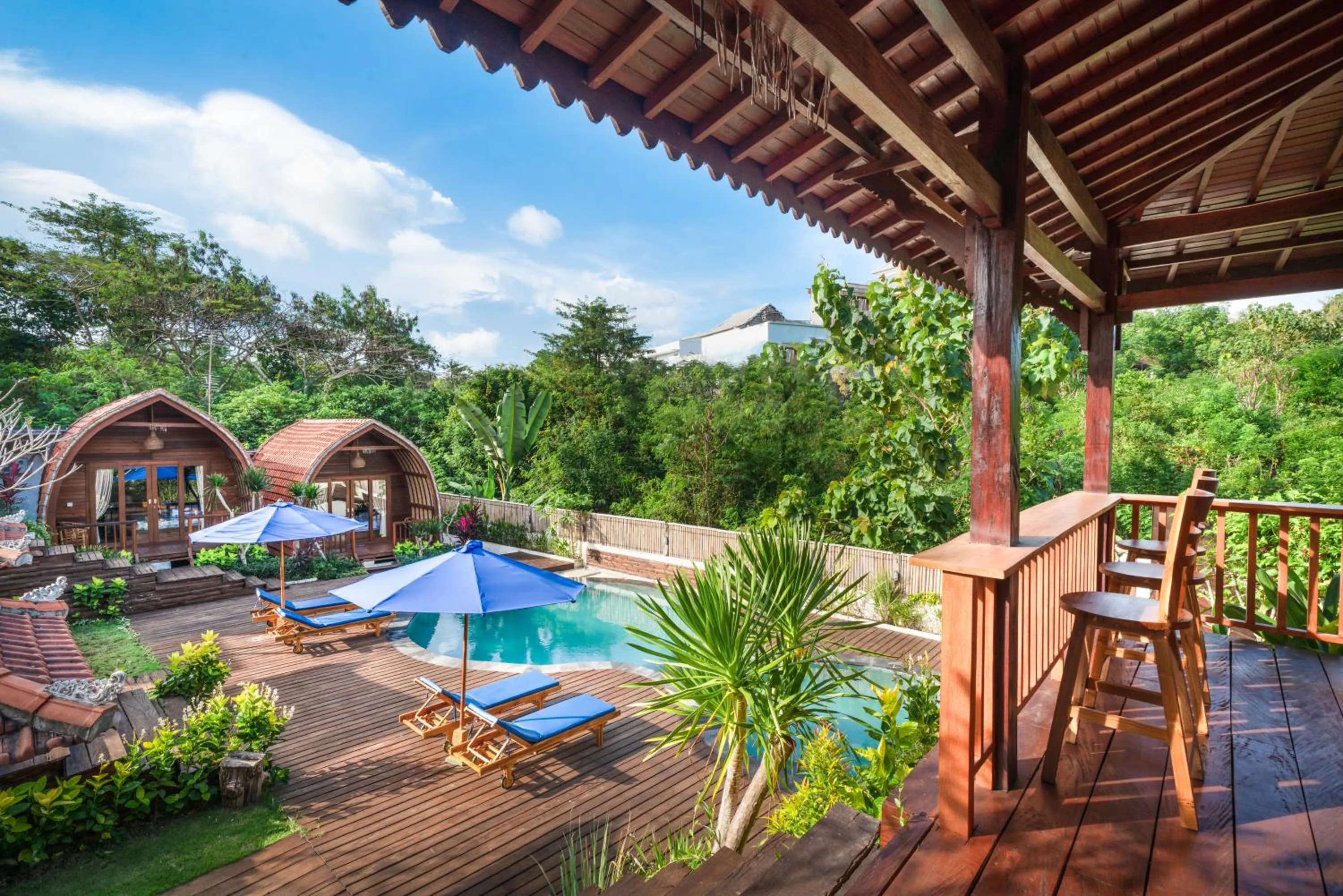 Pool view in Lumbung Sari