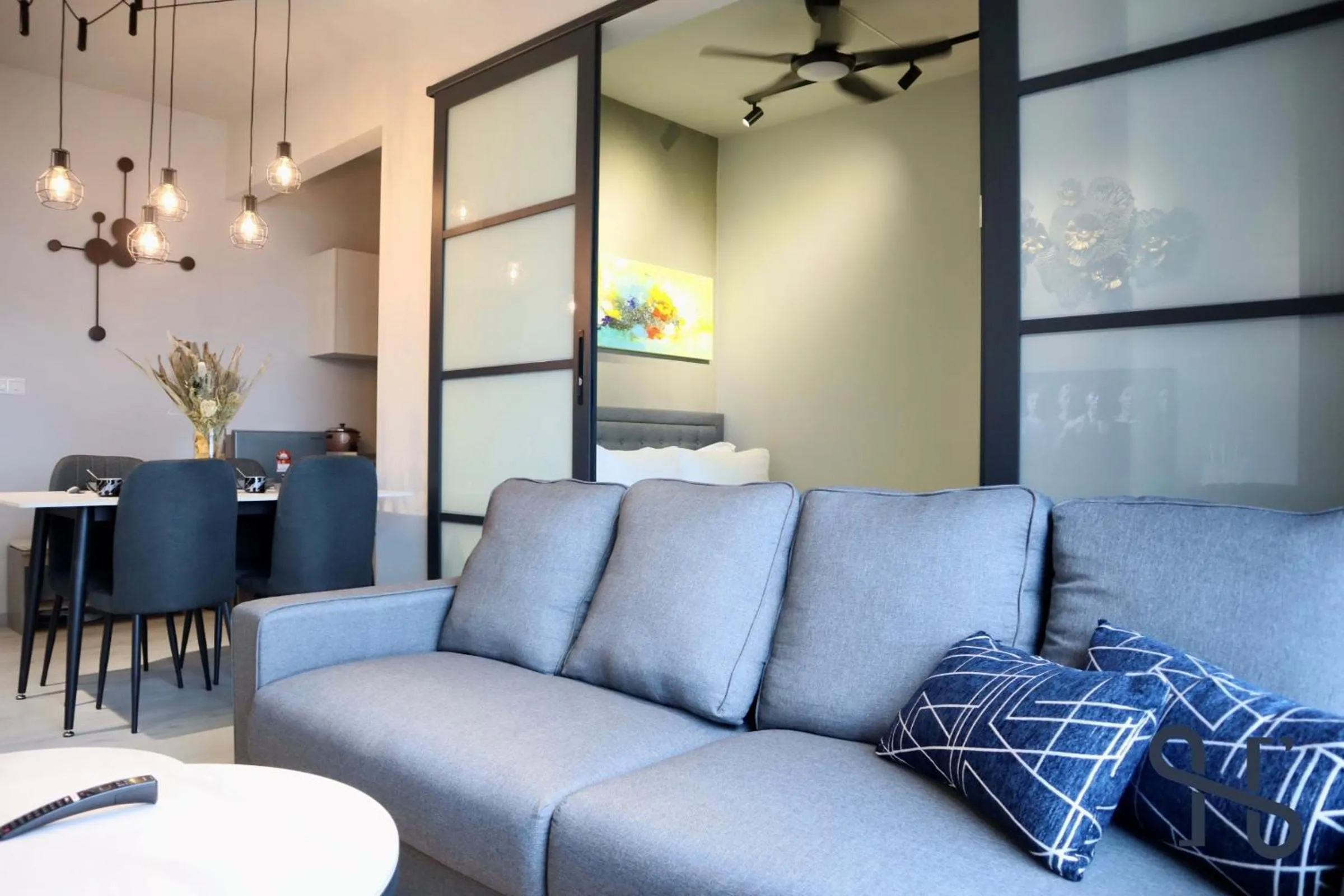 Living room in Homesuite' Home at Jesselton Quay