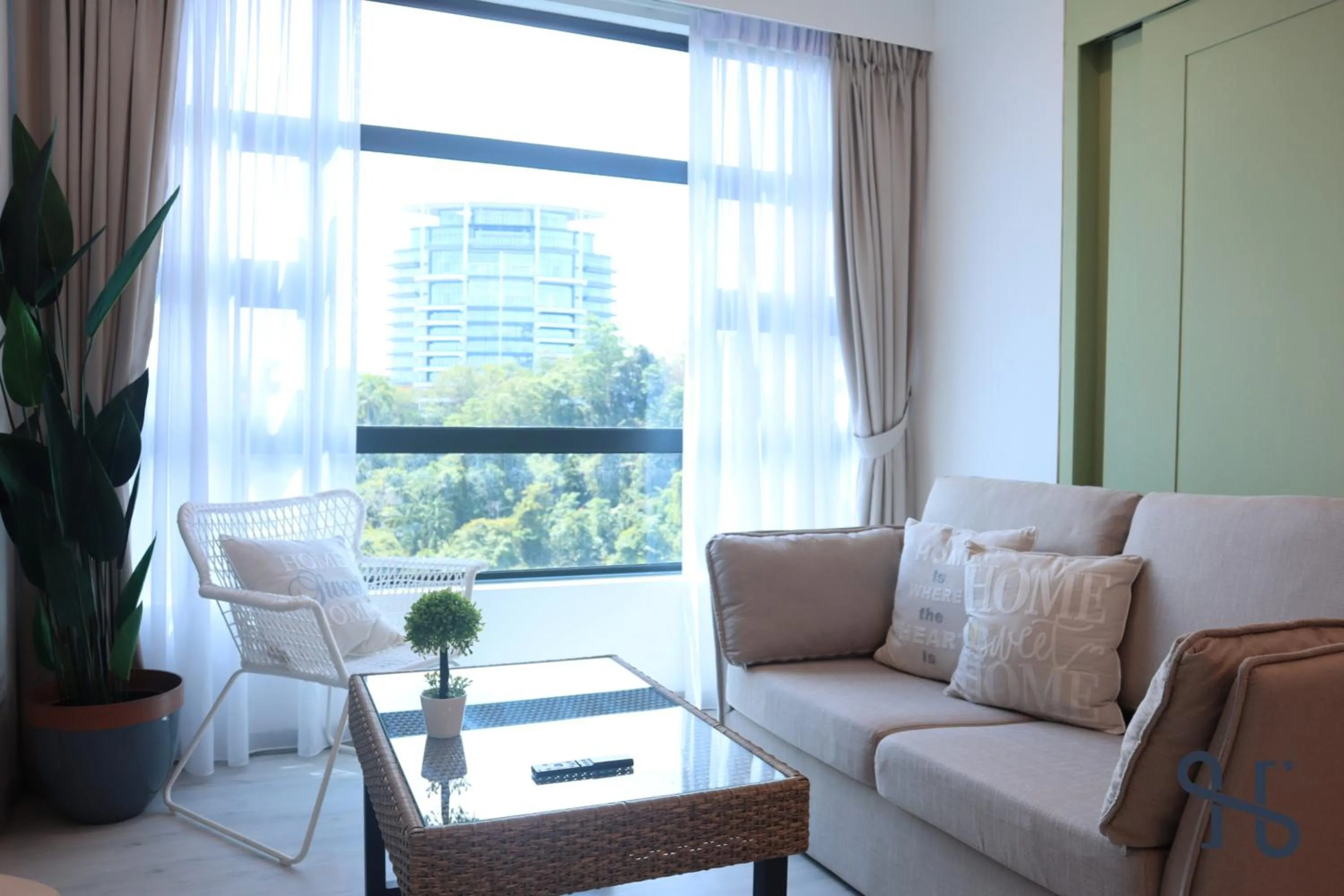 Living room in Homesuite' Home at Jesselton Quay