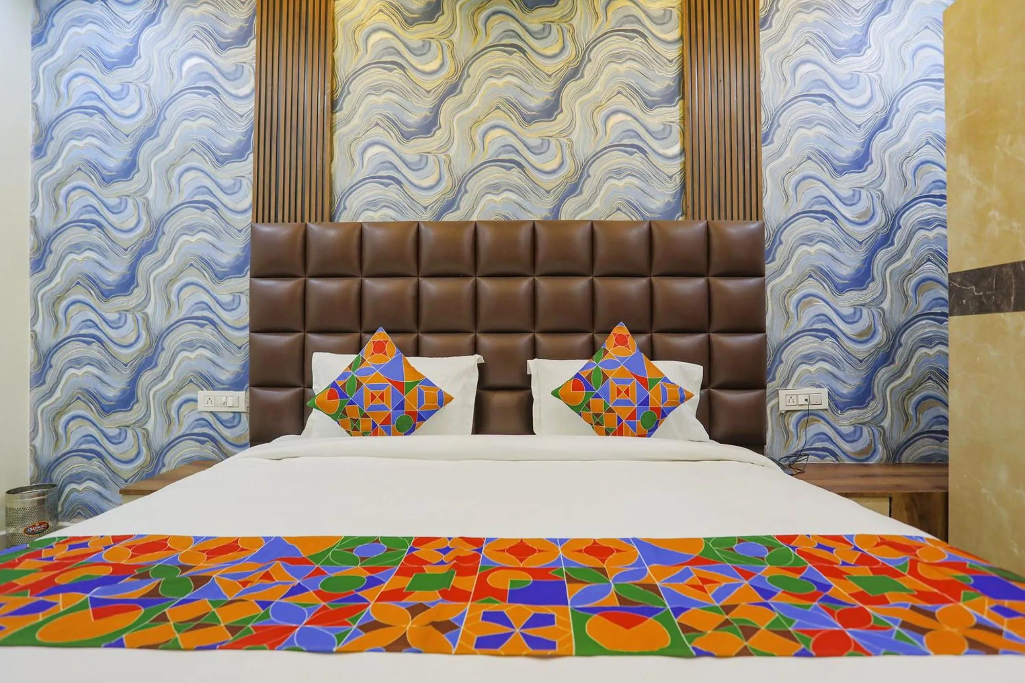 Bed in FabHotel Naman