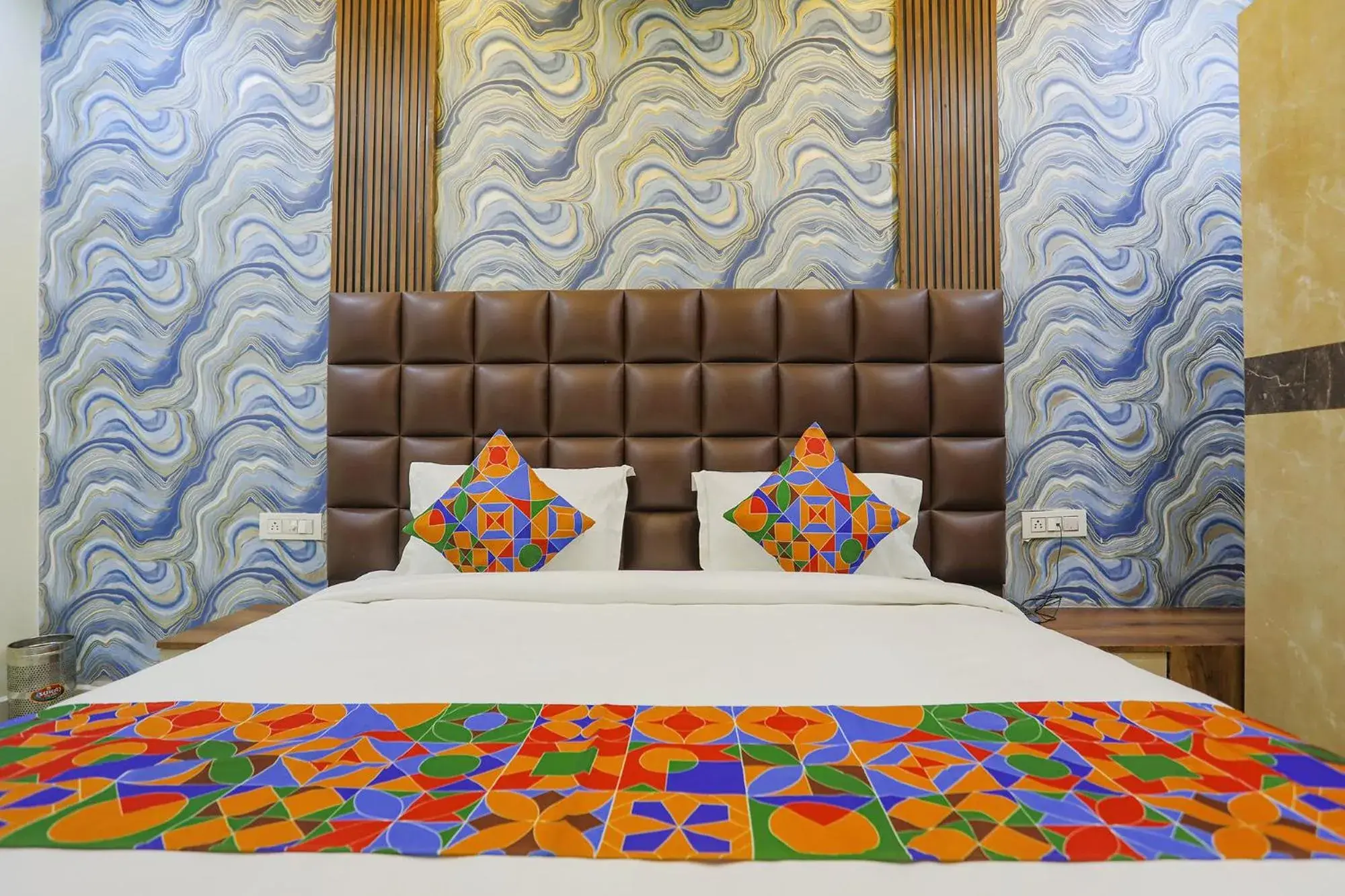 Bed in FabHotel Naman Bed in FabHotel Naman