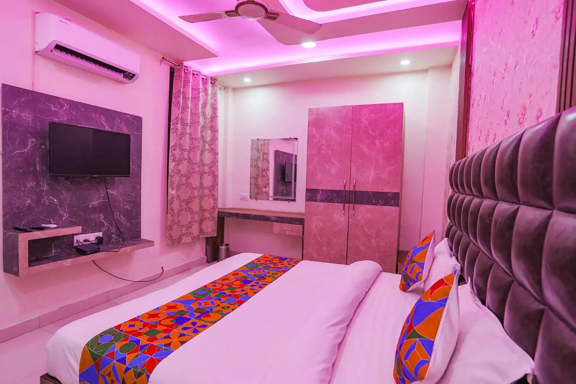 Bed in FabHotel Naman Bed in FabHotel Naman