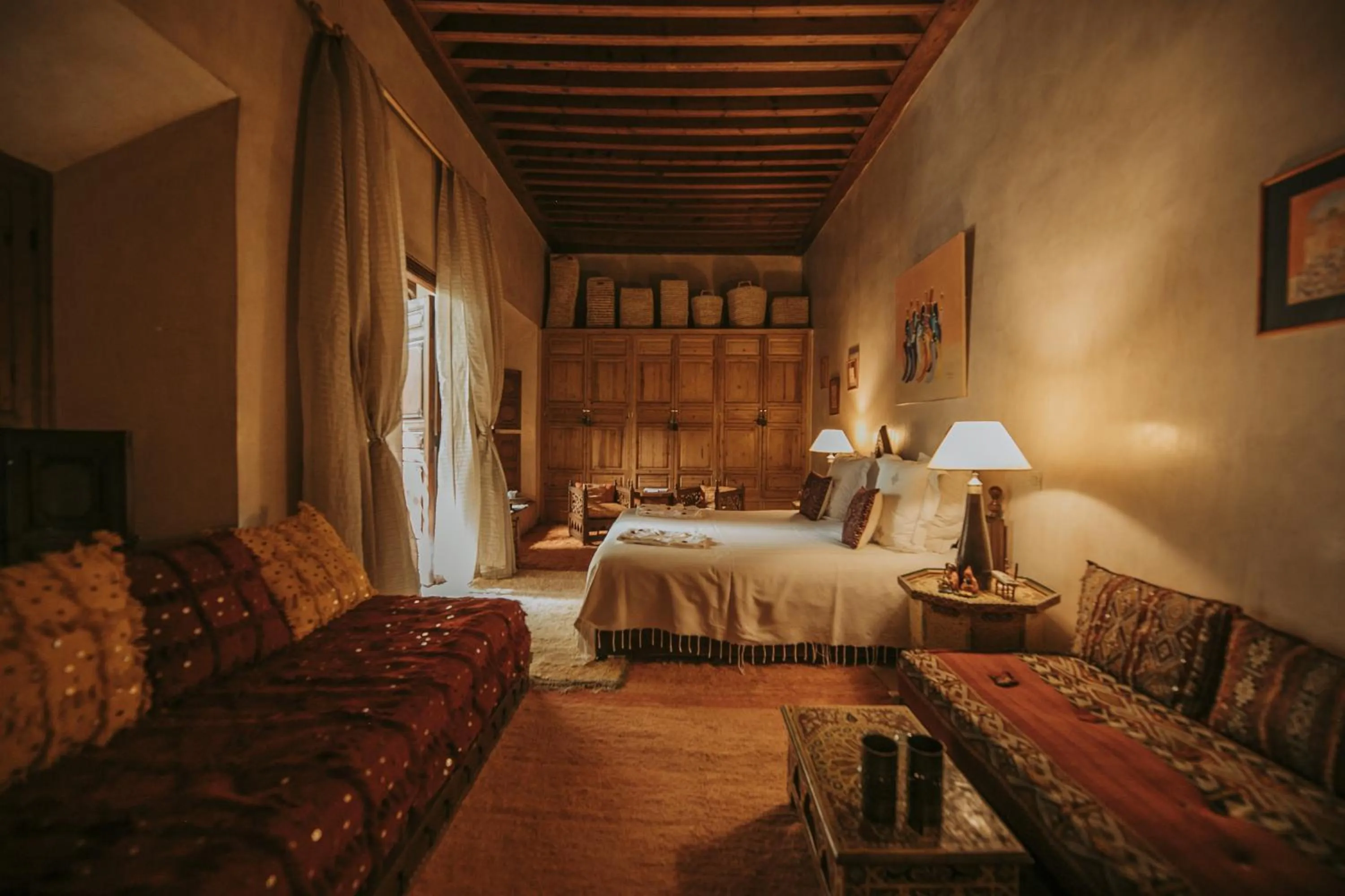 Bed in Riad Samsara