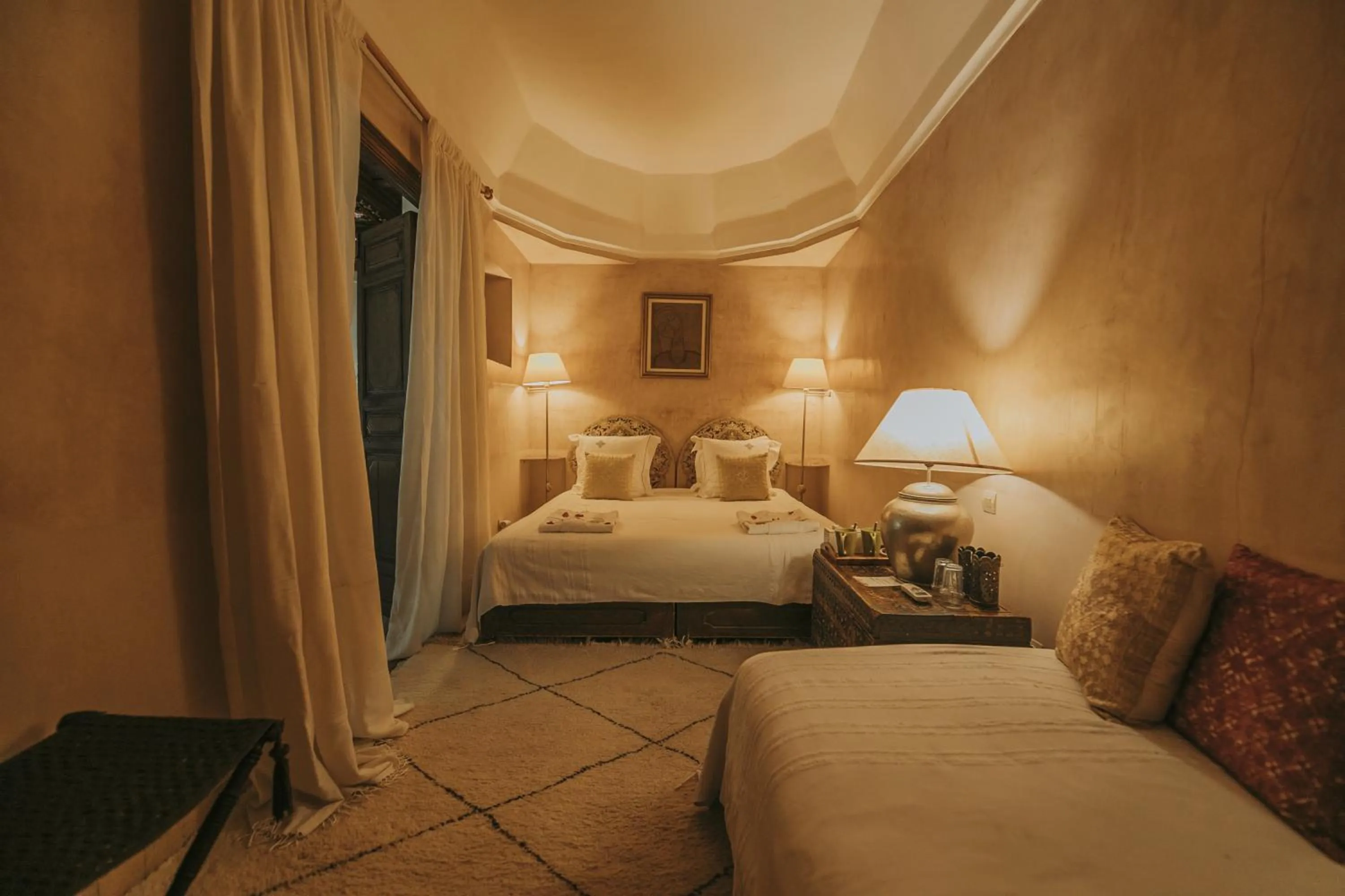 Bed in Riad Samsara
