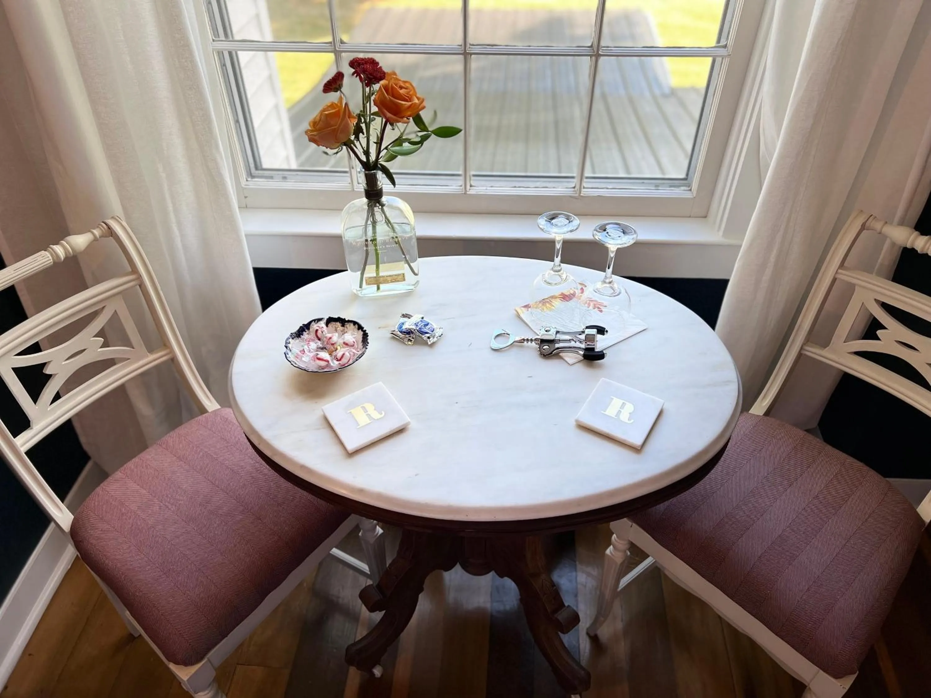 Seating area in Rose Hill Inn
