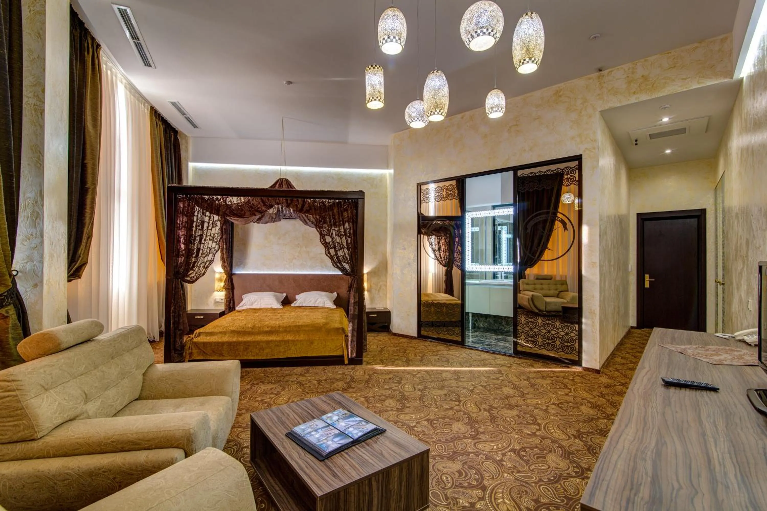 Photo of the whole room, Bed in Khan-Chinar Hotel