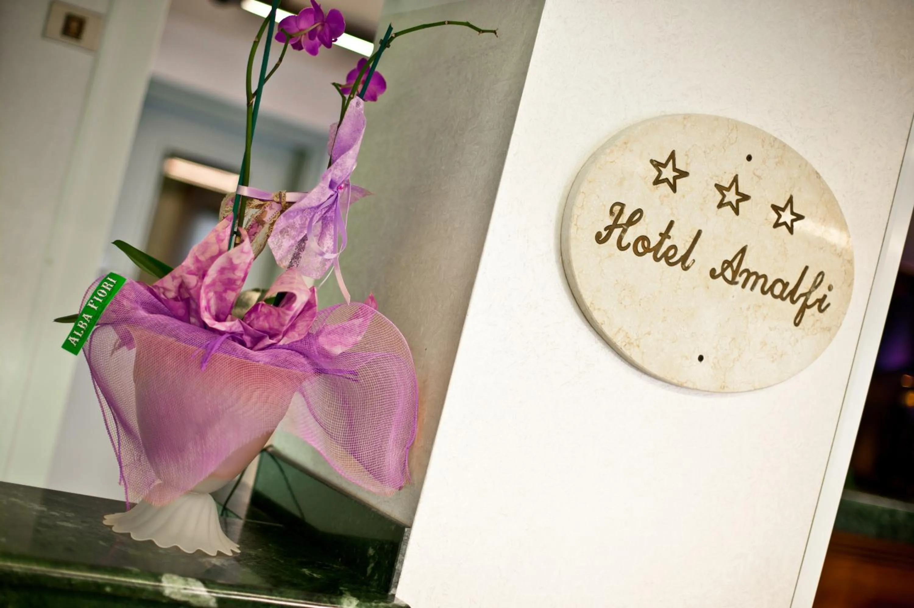 Lobby or reception in Hotel Amalfi