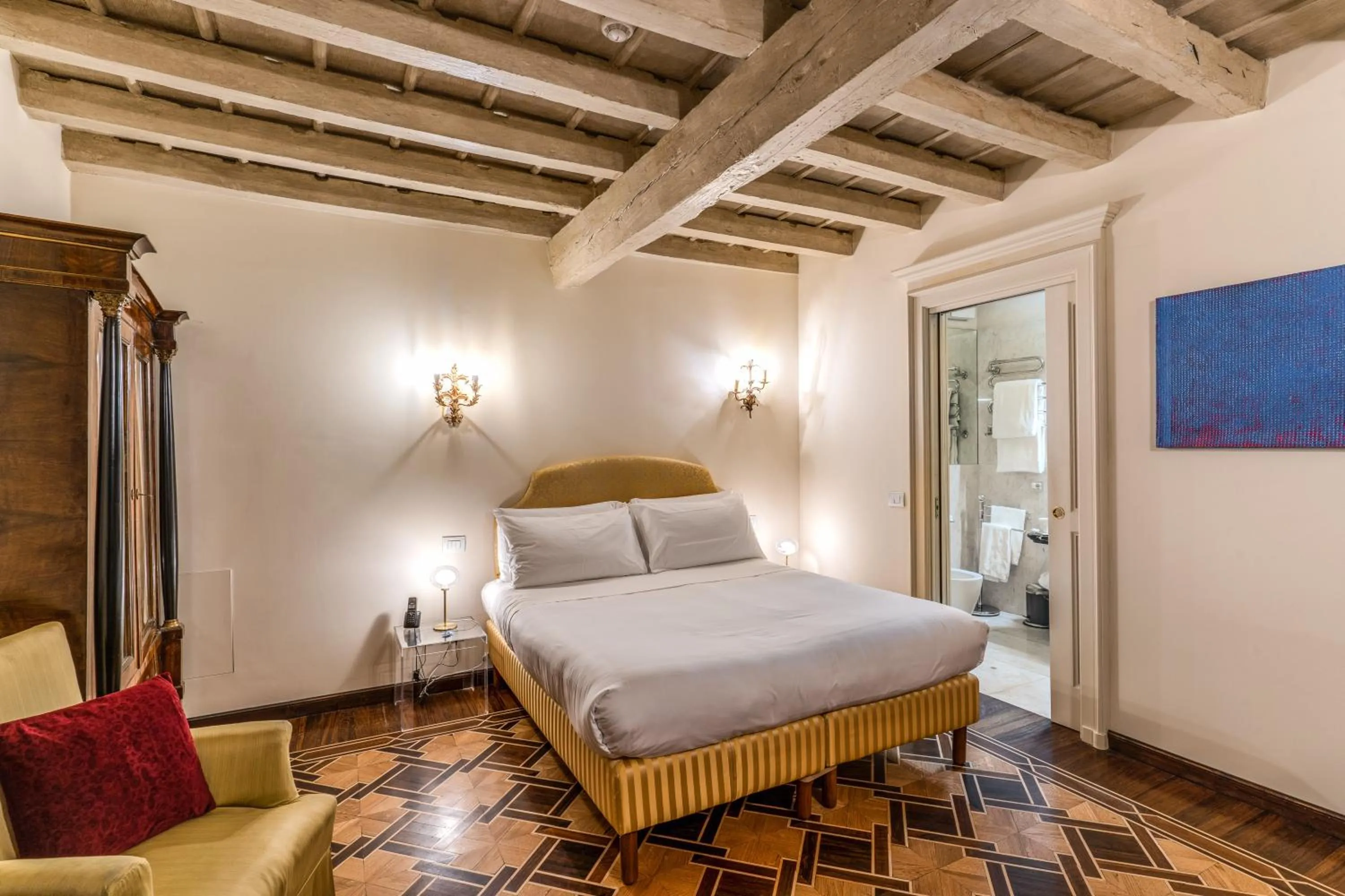 Bedroom, Bed in Hotel Santa Marta Suites