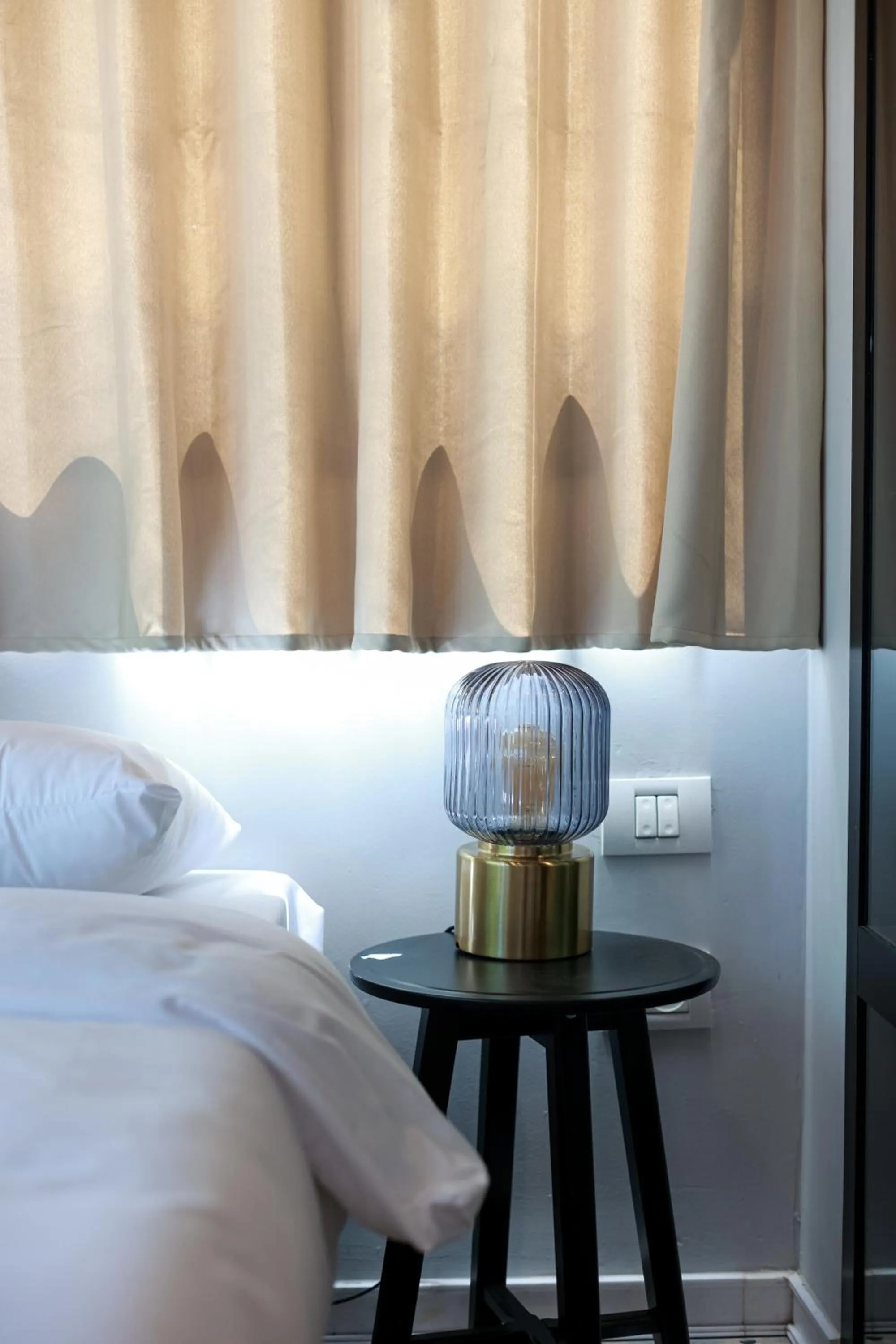 Bed in Levinski Market Hotel