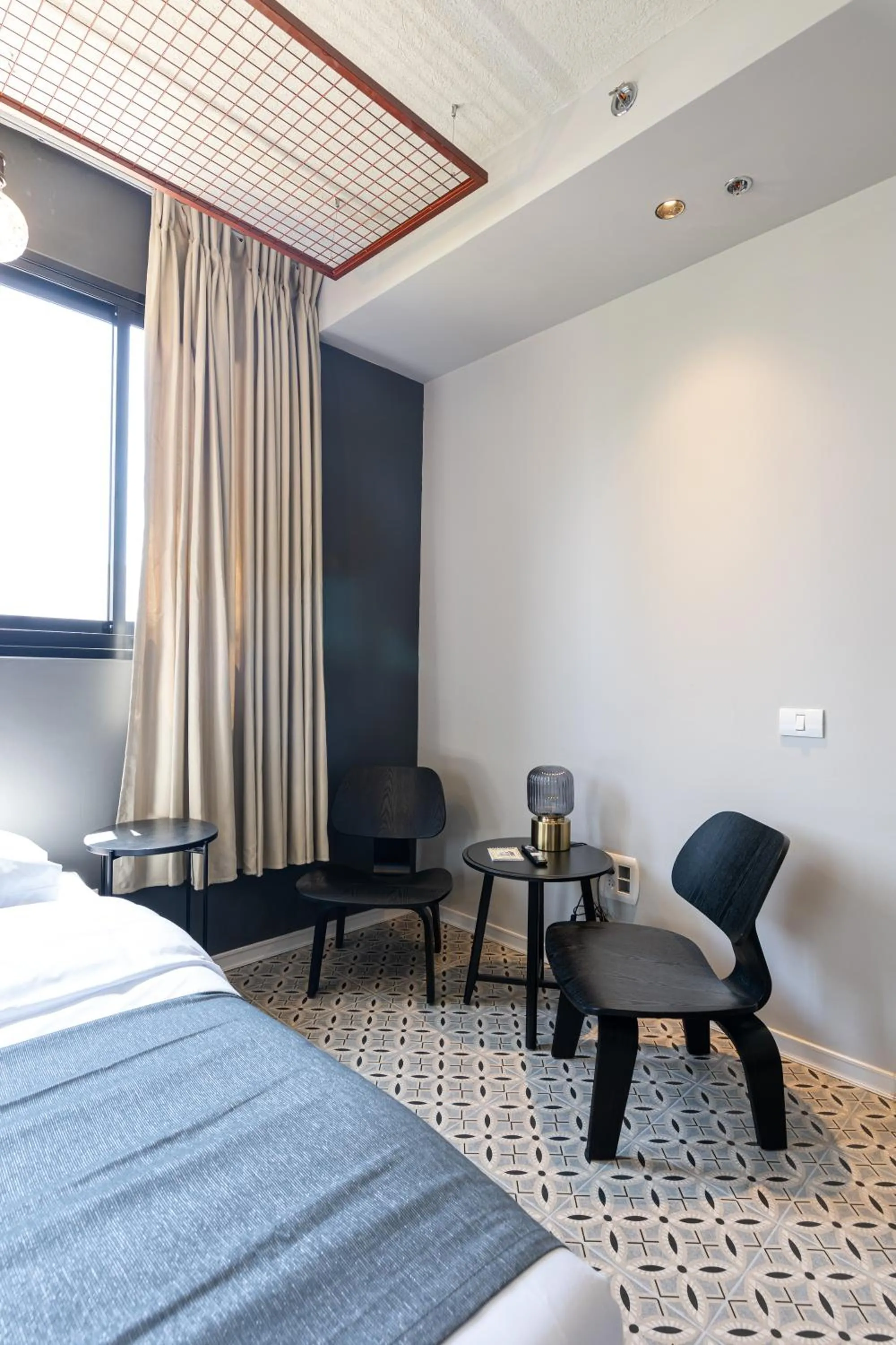 Living room, Bed in Levinski Market Hotel