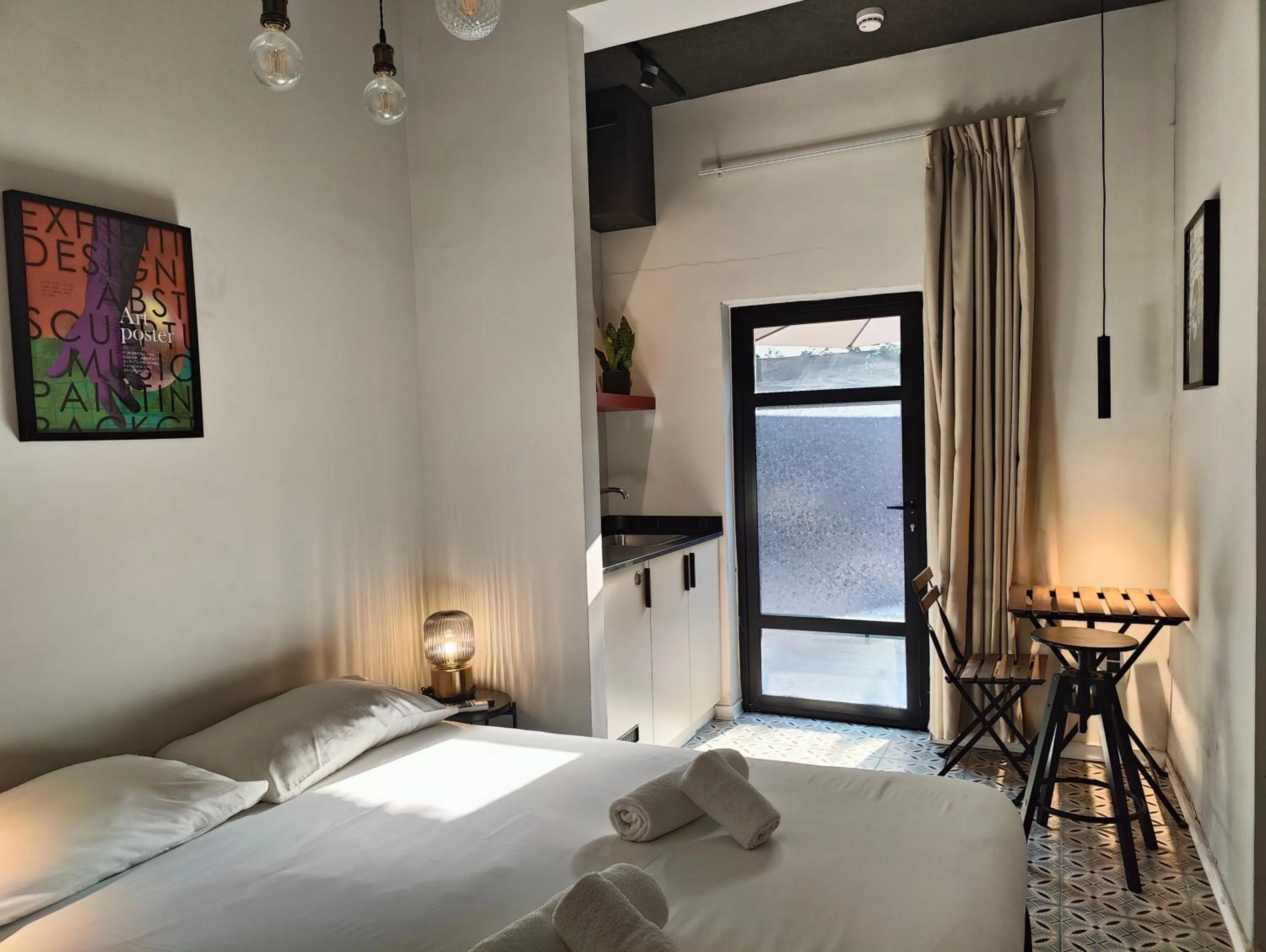 Bed in Levinski Market Hotel