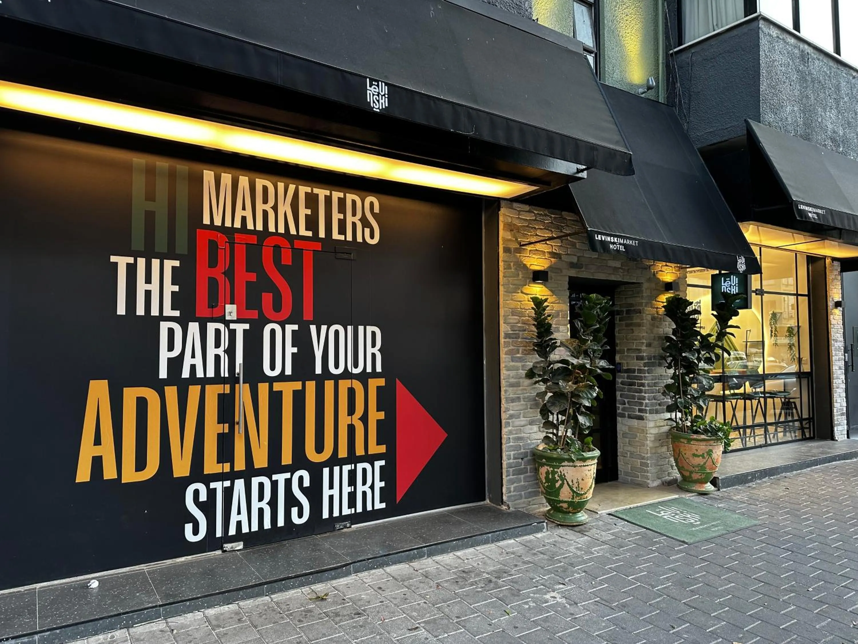 Property building in Levinski Market Hotel