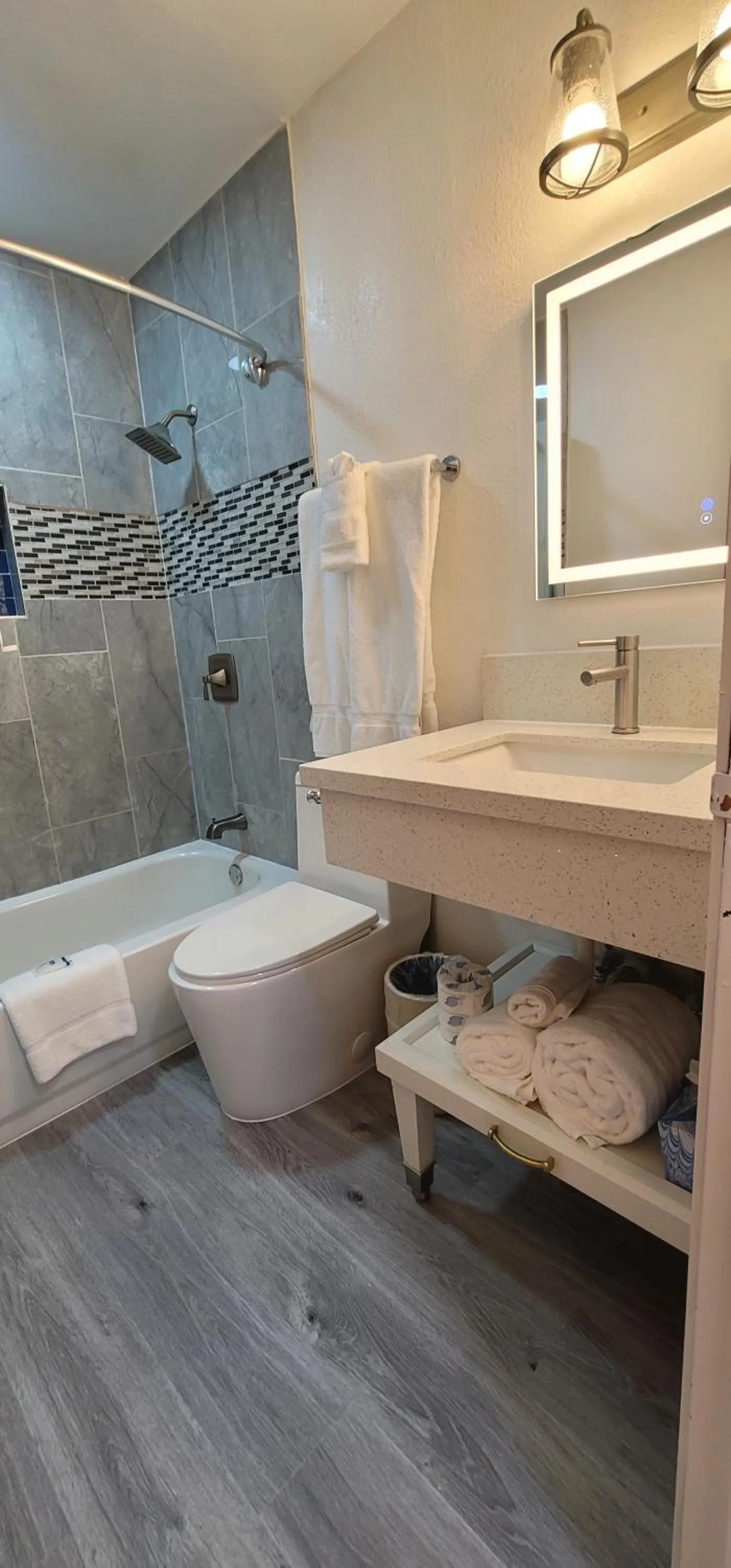 Shower in Dragonfly Inn & Suites