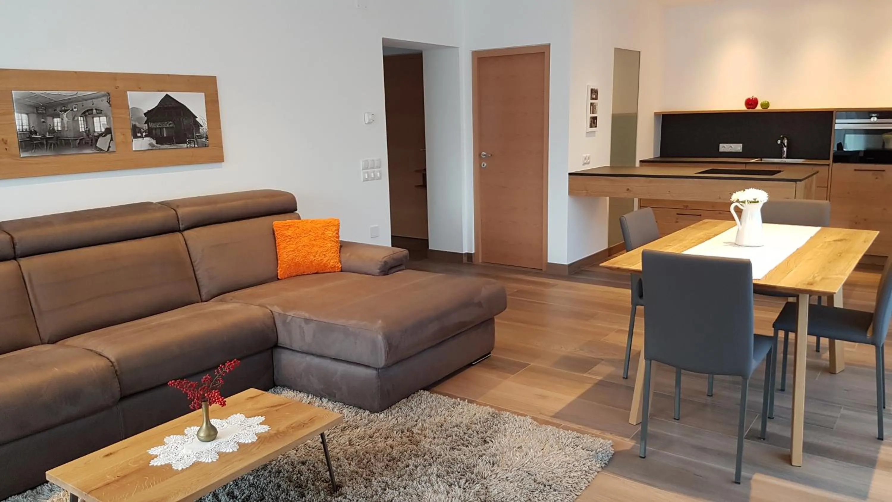 Kitchen or kitchenette in Appartements Dornach