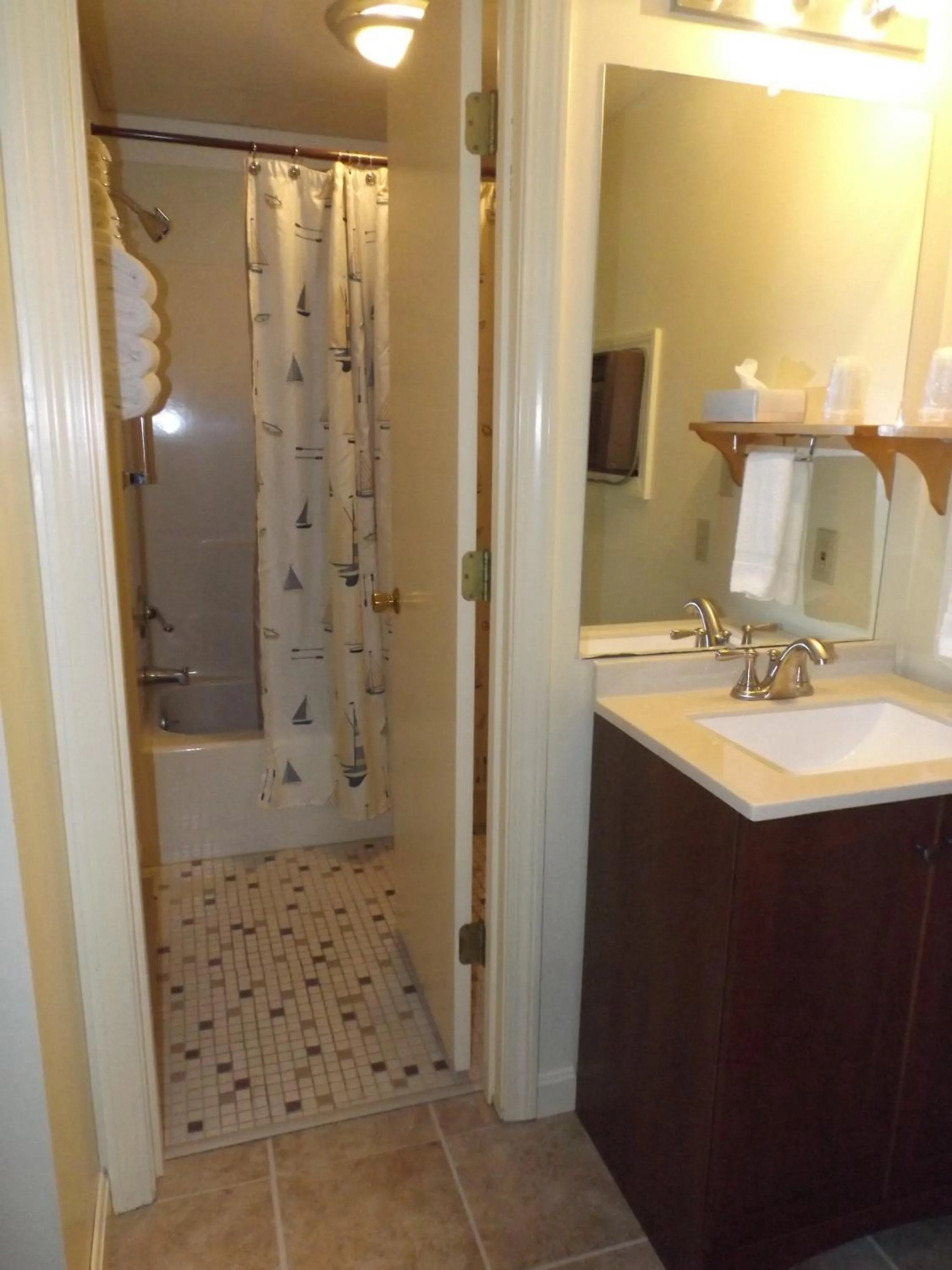 Bathroom in Footbridge North Hotel