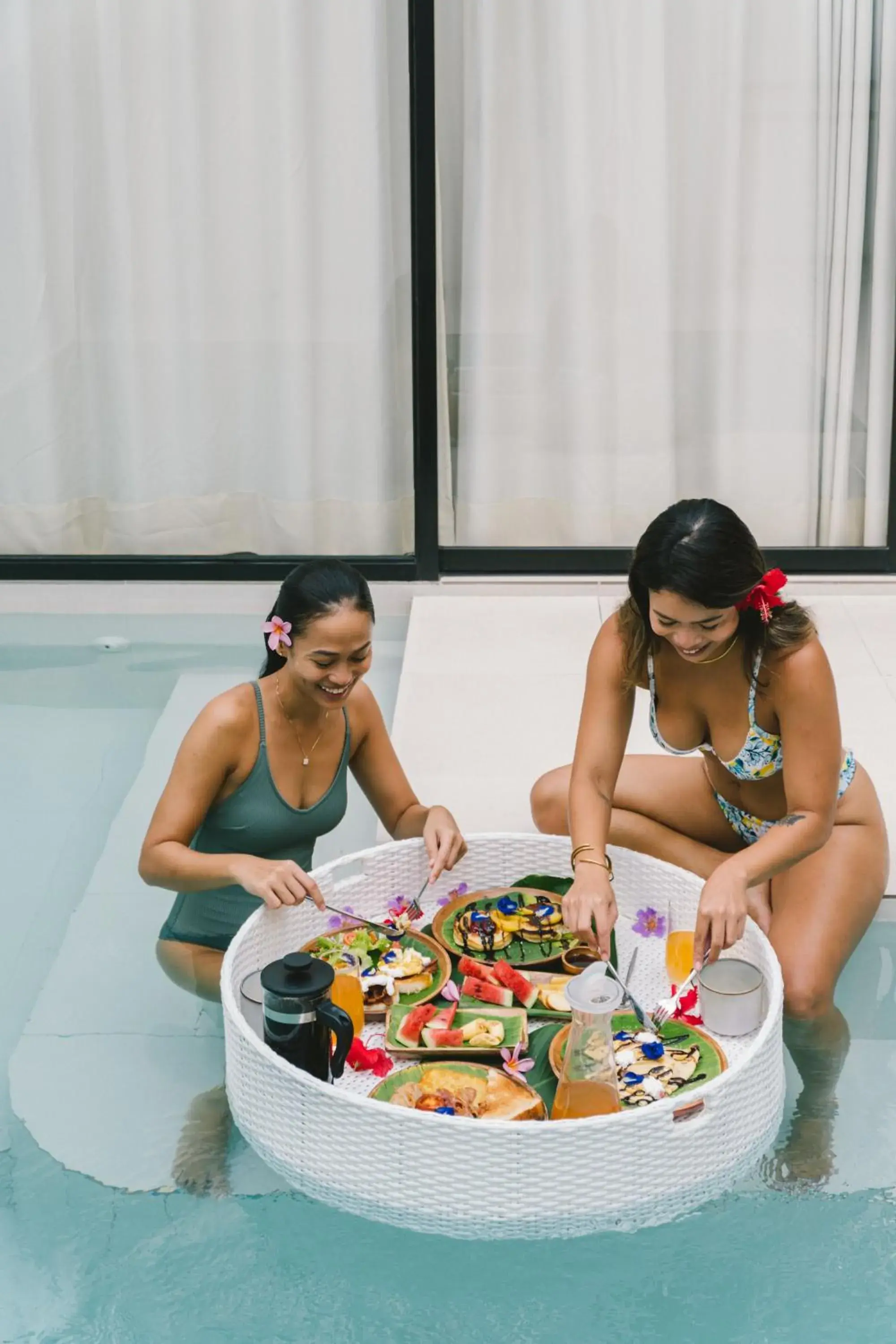 Pool view in Bahala Na Villas Pool view in Bahala Na Villas