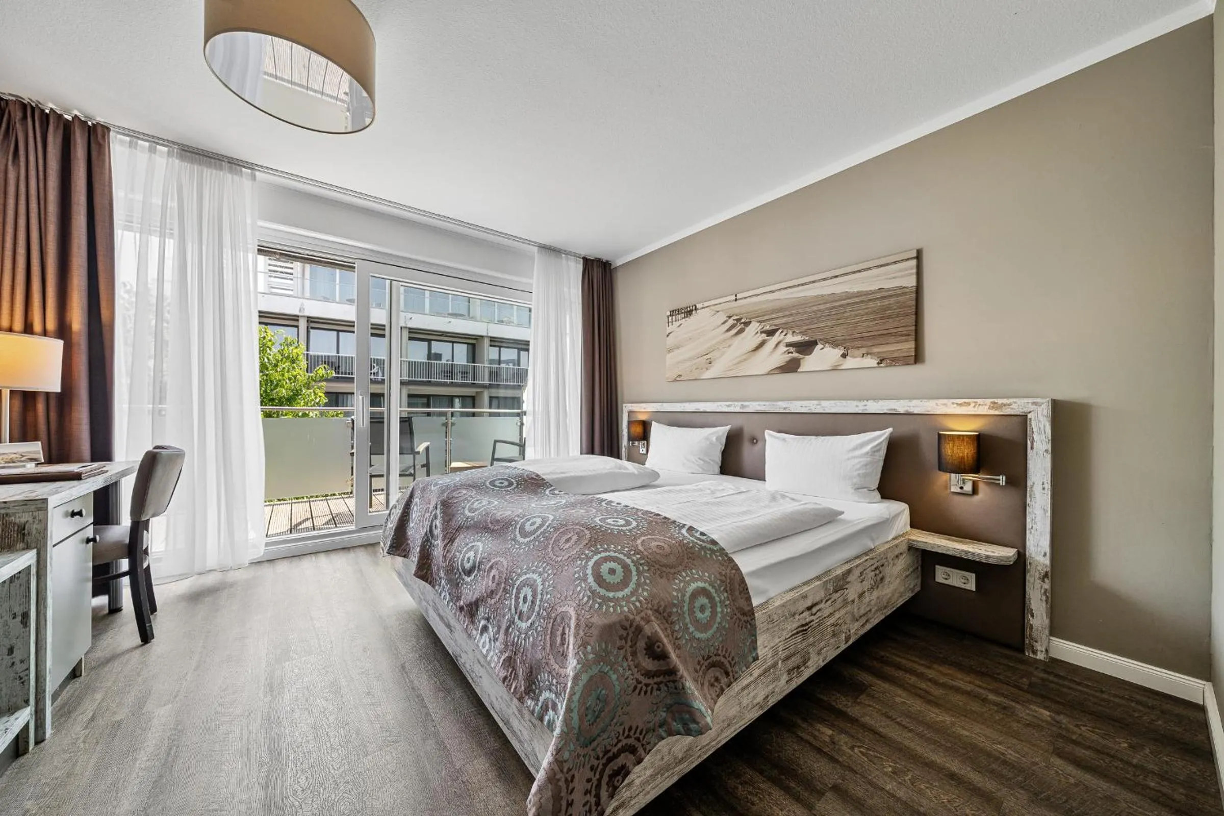 Bed in Hotel Strand No.1