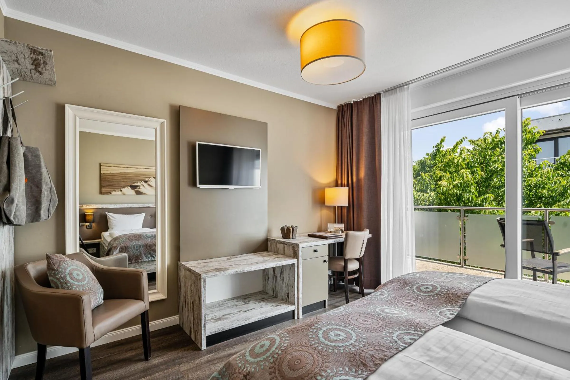 Bed in Hotel Strand No.1