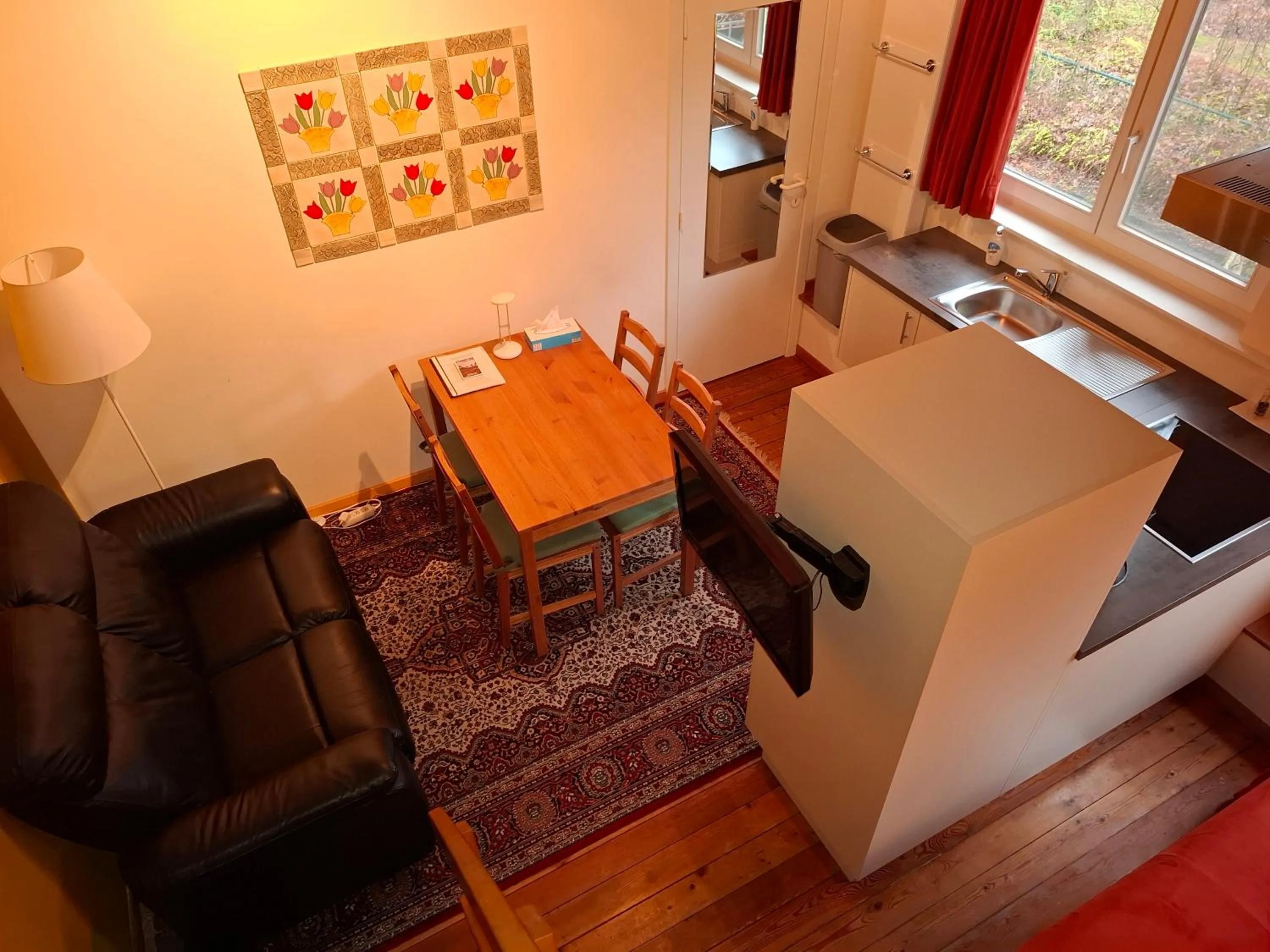 Kitchen or kitchenette in B&B Wepa-hof