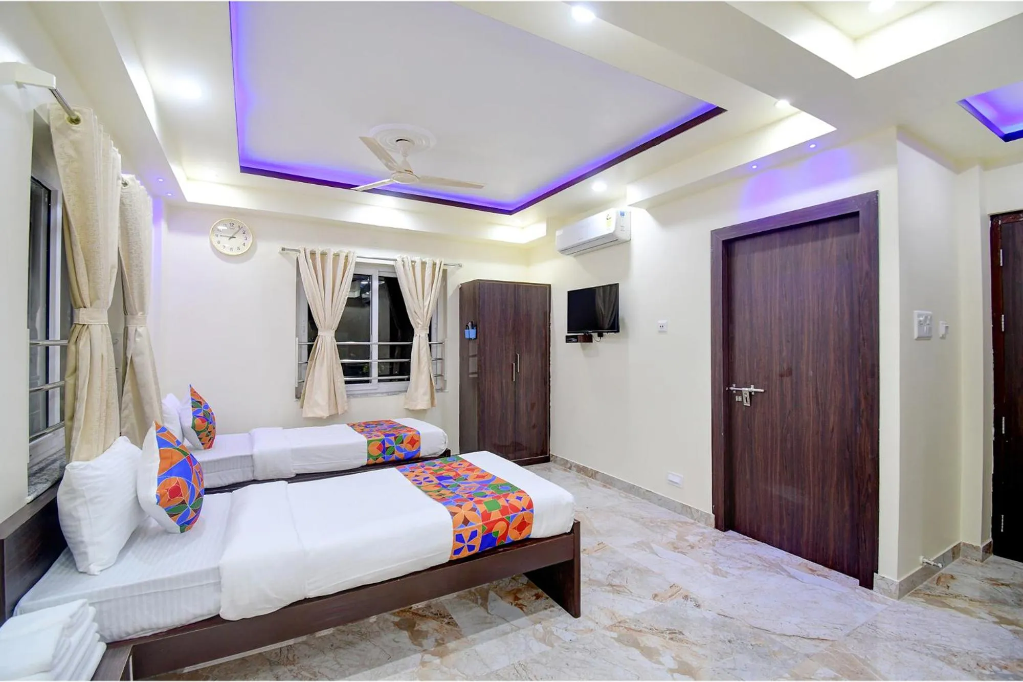 Bedroom, Bed in FabHotel Anchorage Inn - Nr Axis Mall