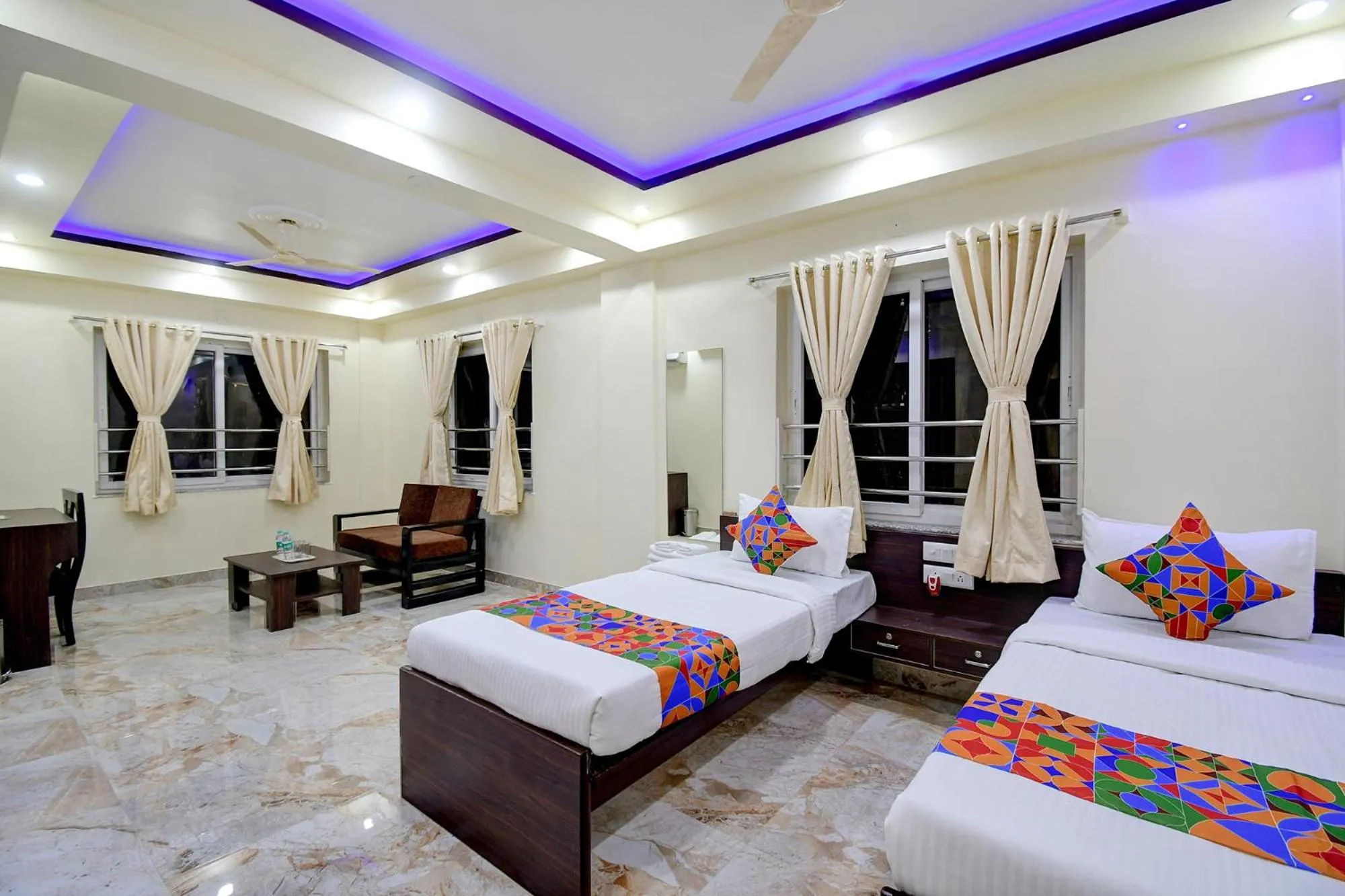 Bedroom, Bed in FabHotel Anchorage Inn - Nr Axis Mall