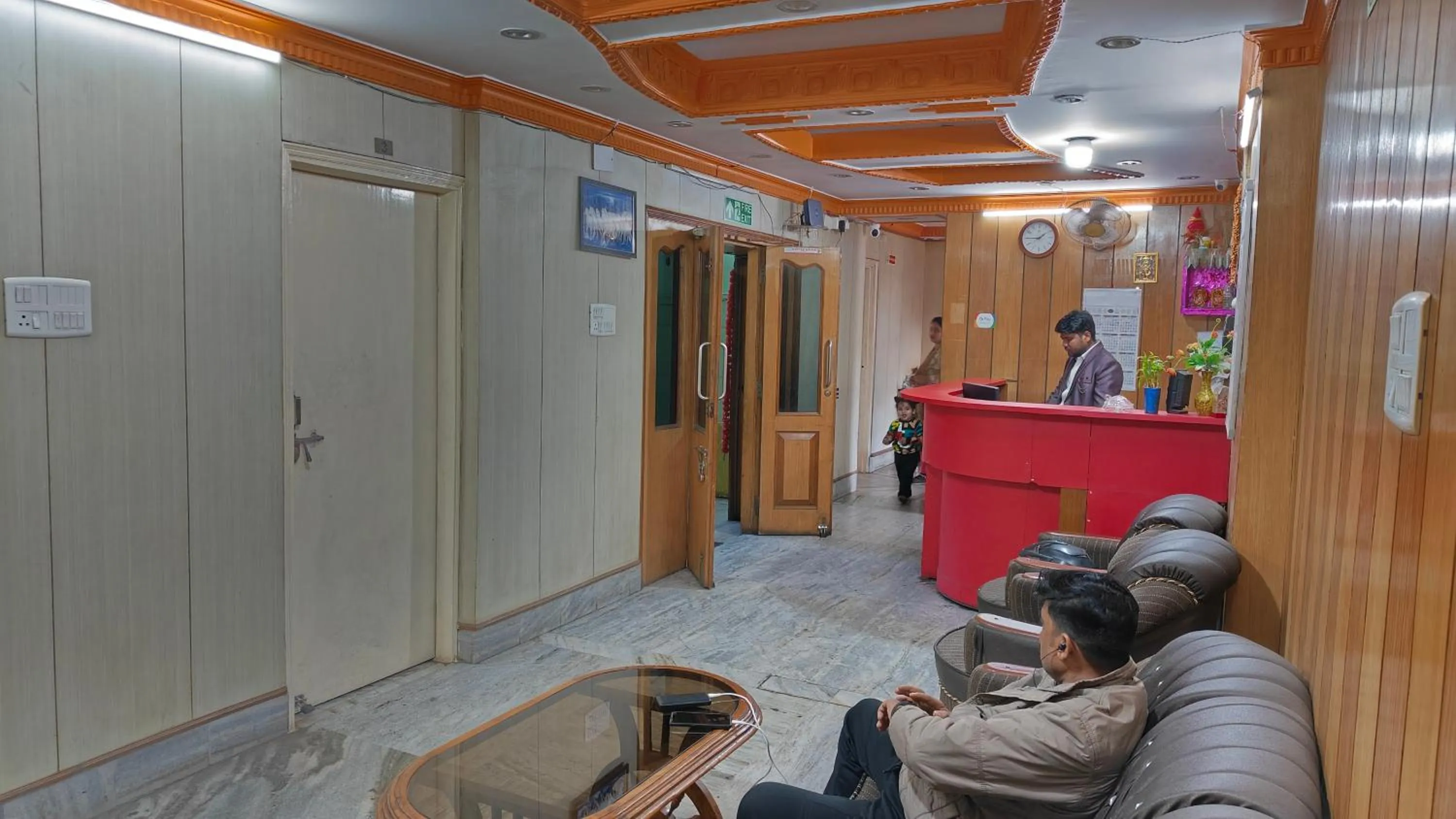 Seating area in Hotel Aditya Palace