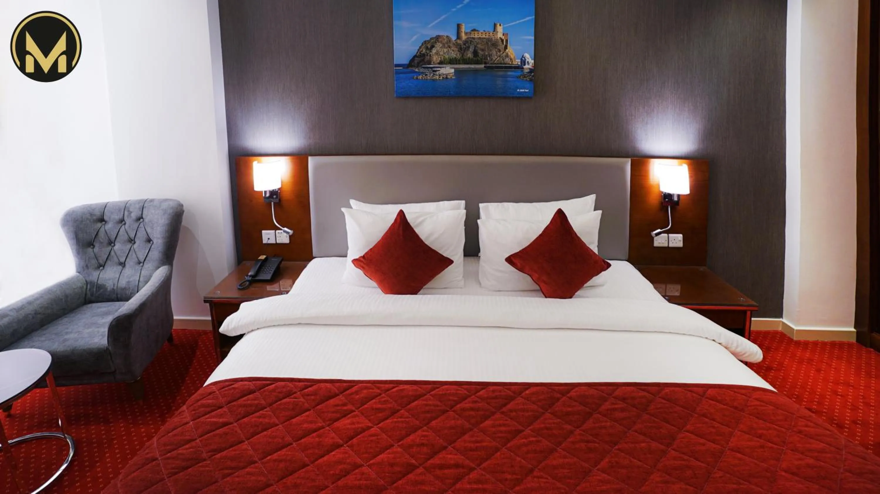 Bed in Muscat Express Hotel