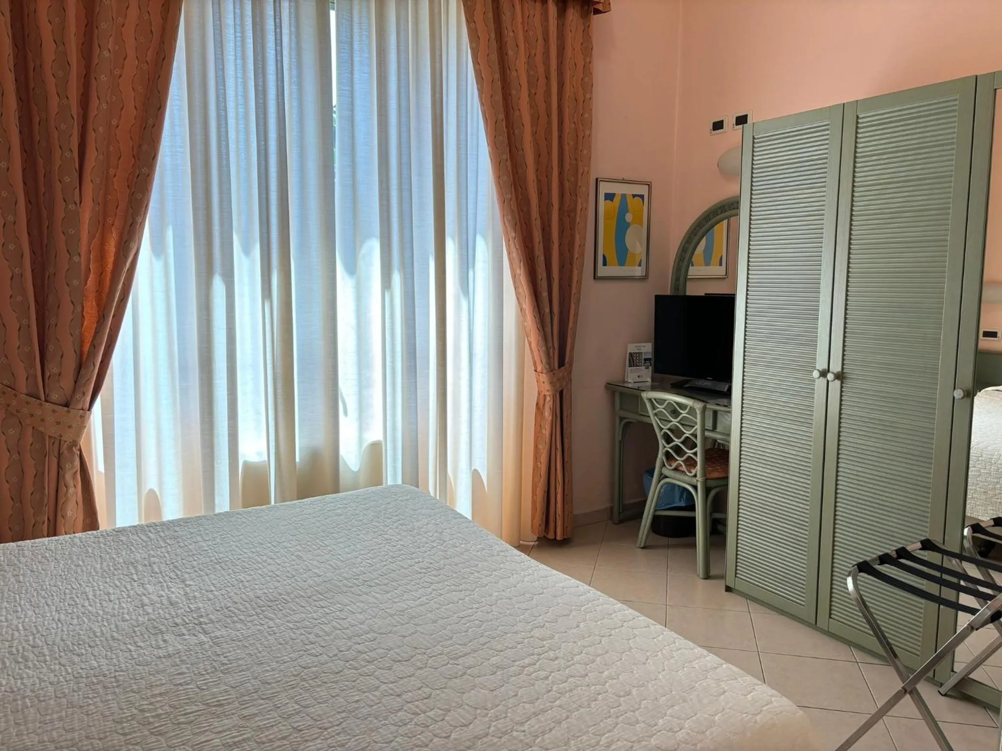 Bedroom, Bed in Hotel Delle Rose