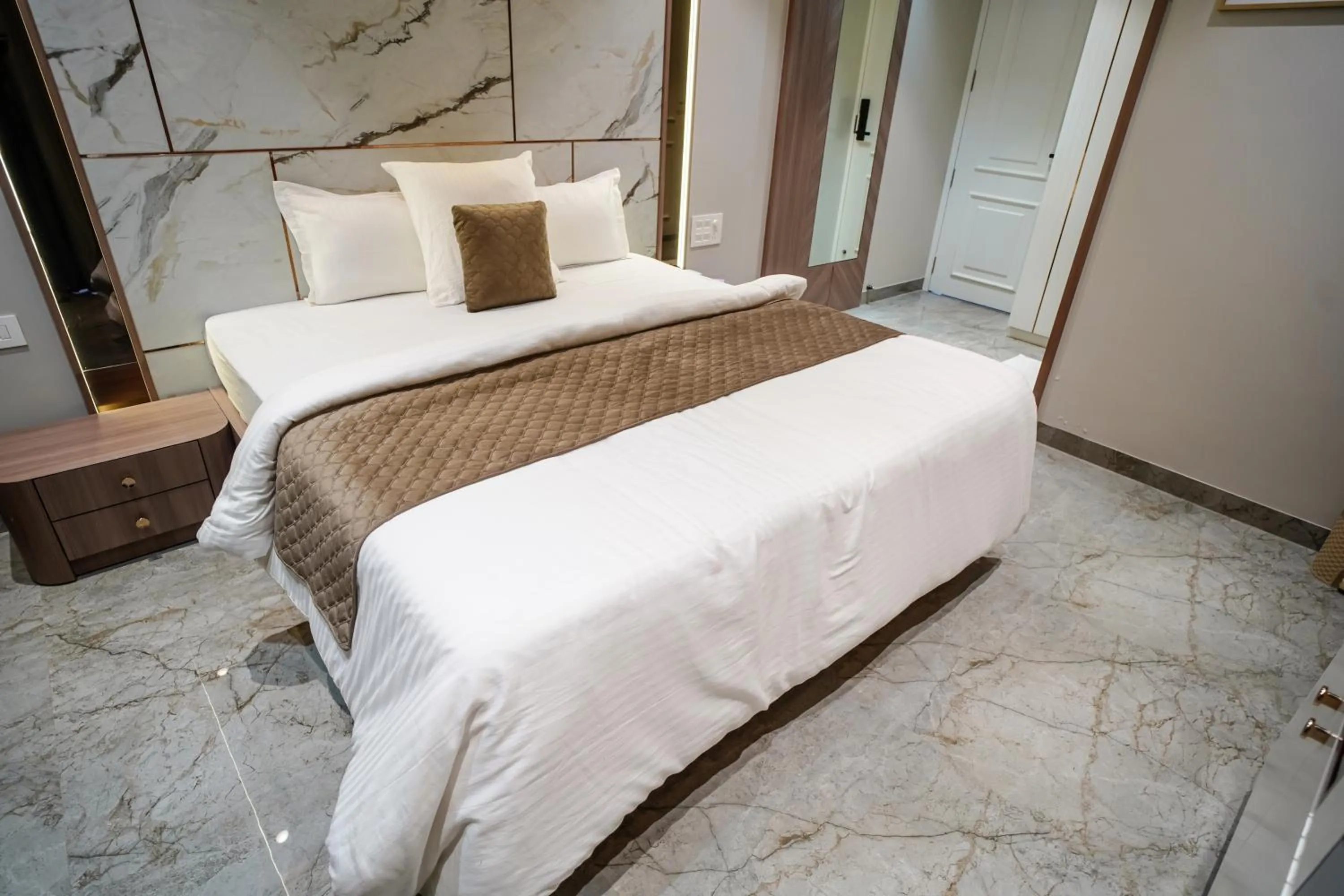 Bed in VIRASAT RESORT