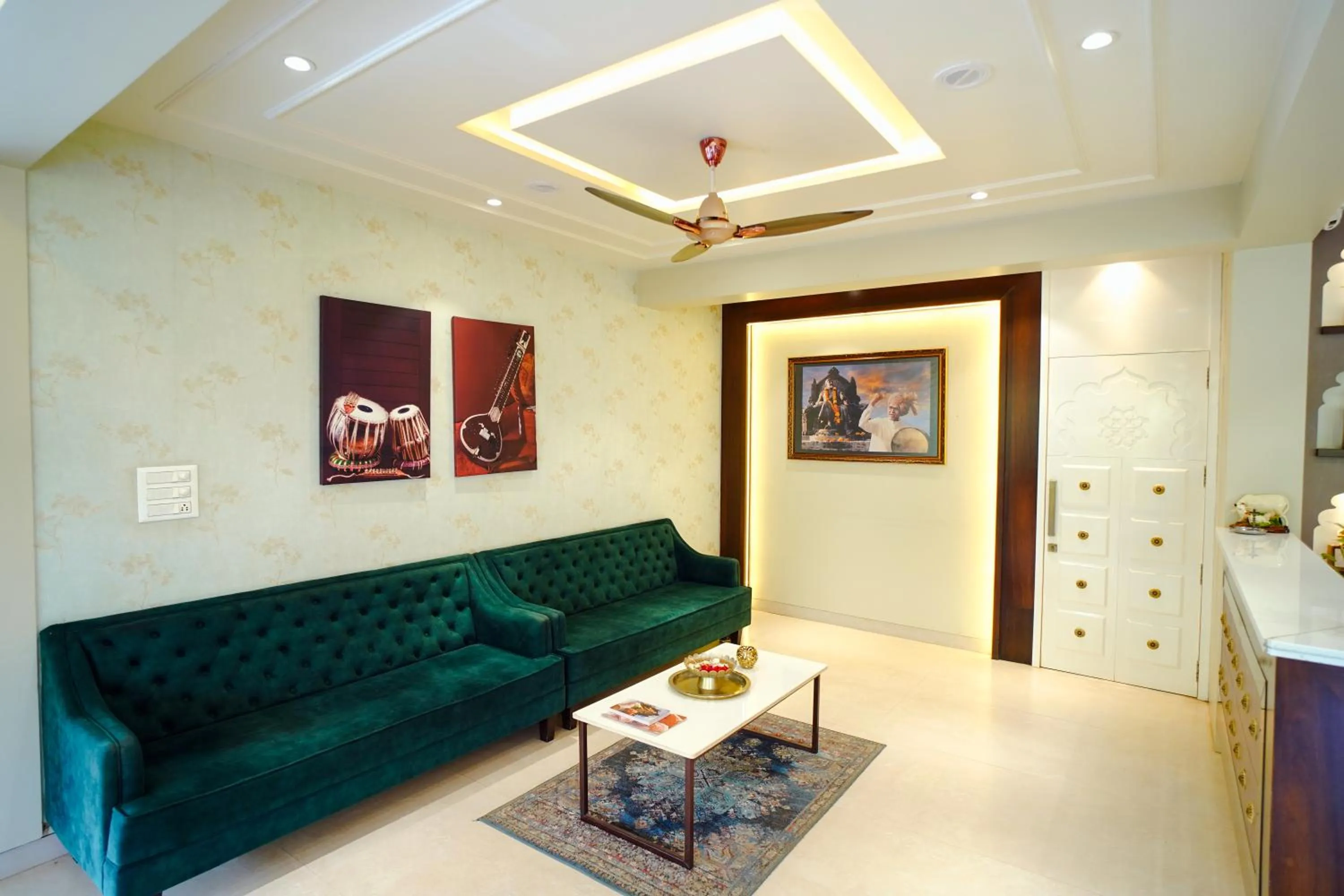 Seating area in VIRASAT RESORT