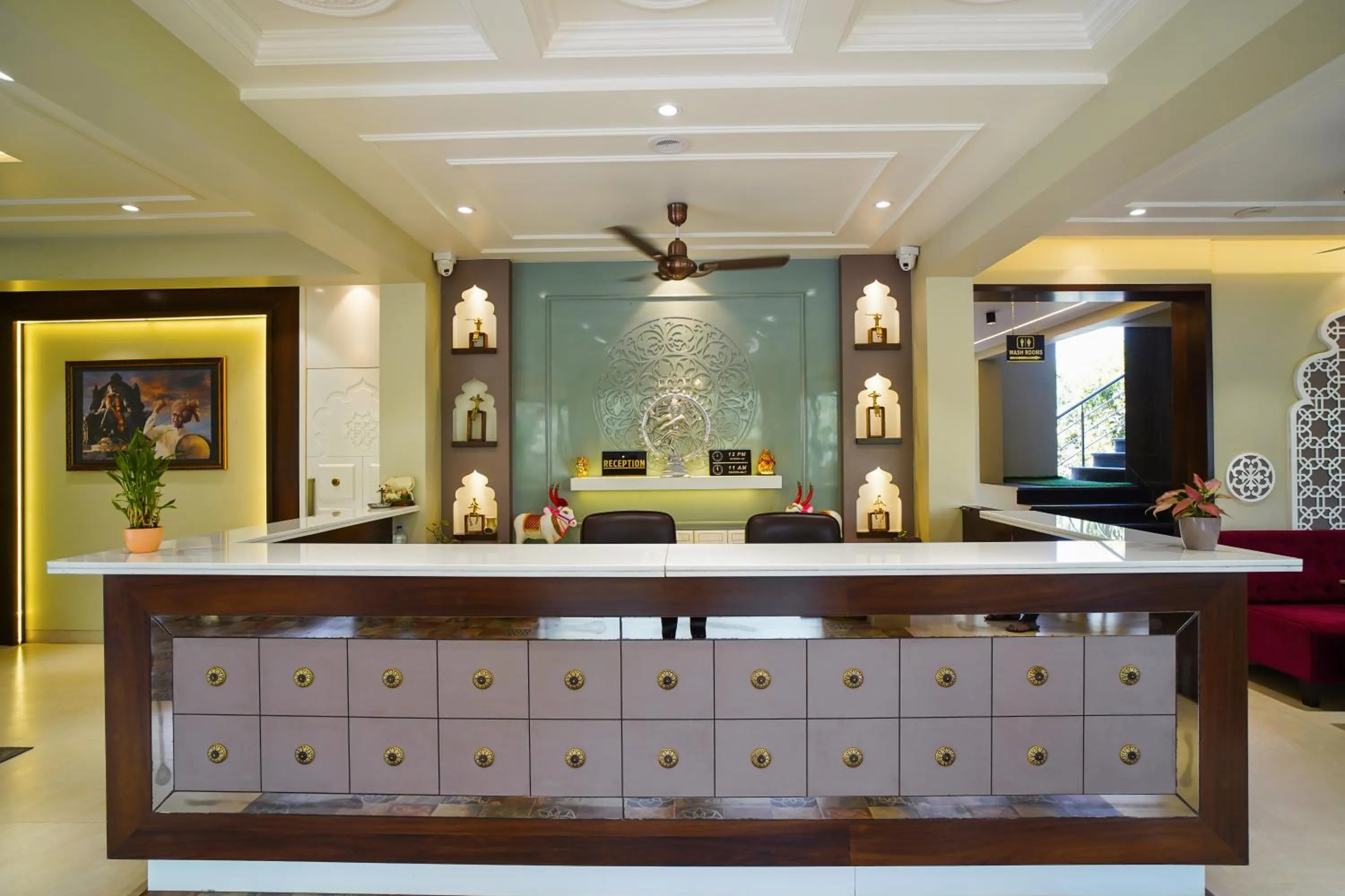 Lobby or reception in VIRASAT RESORT