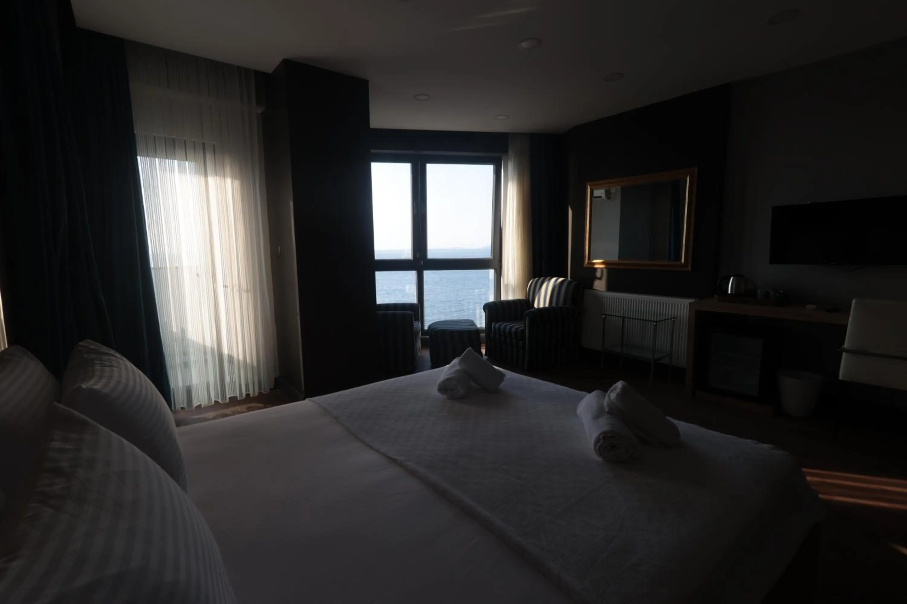 Sea view, Bed in Taşliman Otel
