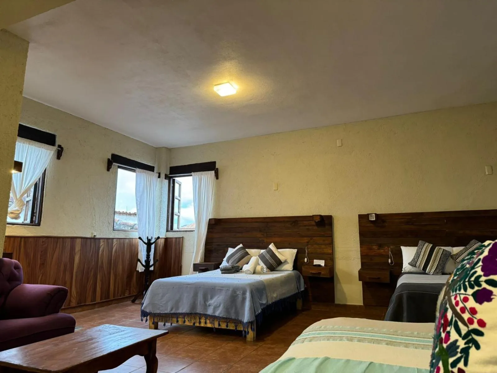 Bed in Arte Sano Hotel San Cristobal