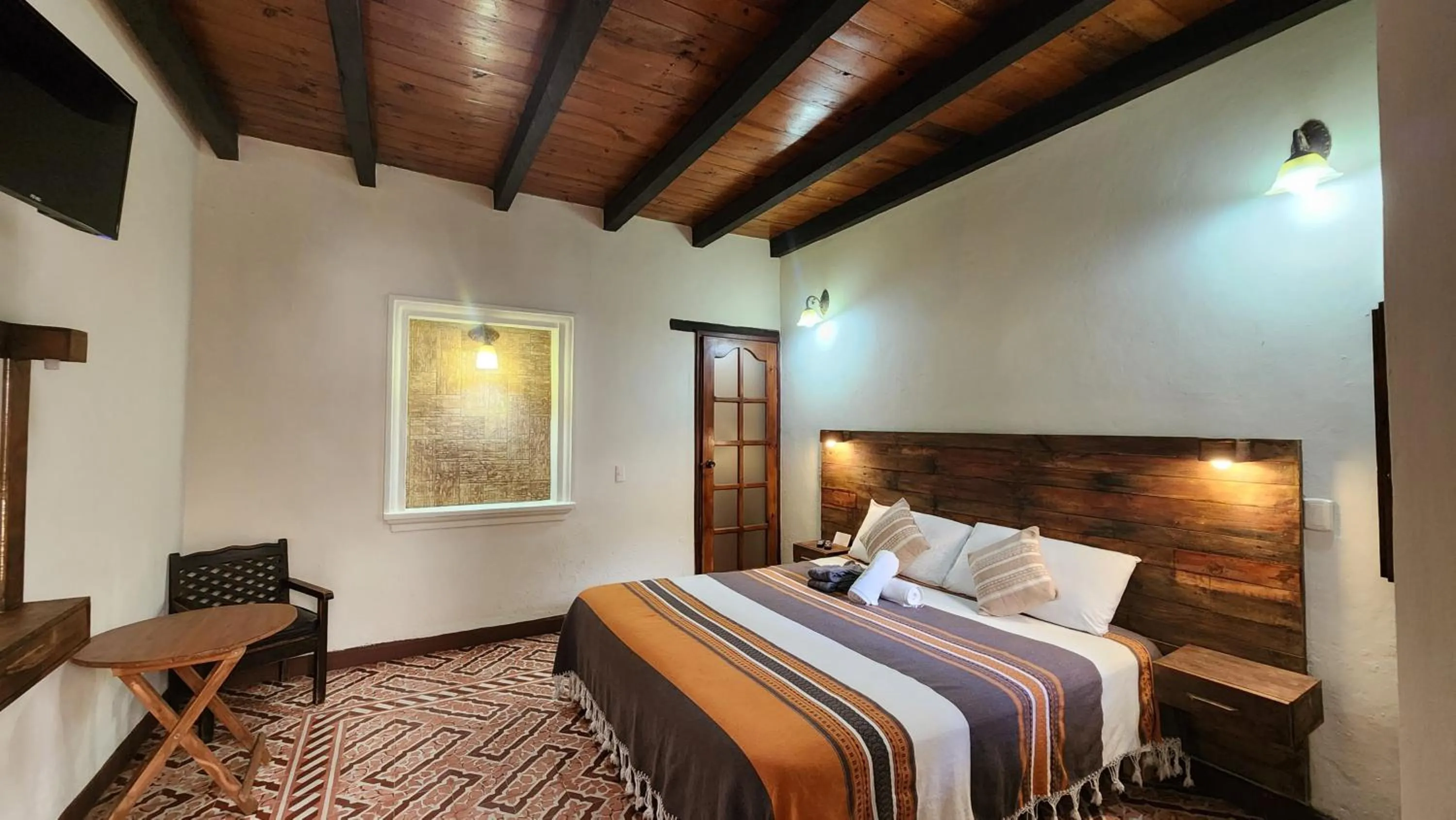 Bed in Arte Sano Hotel San Cristobal