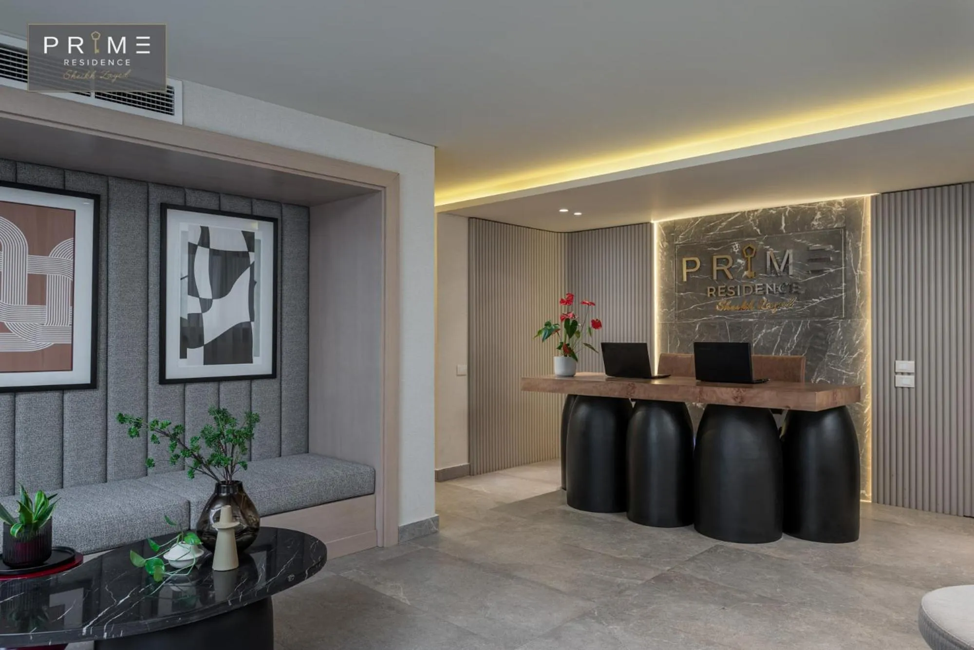 Lobby or reception in Prime Residence Sheikh Zayed