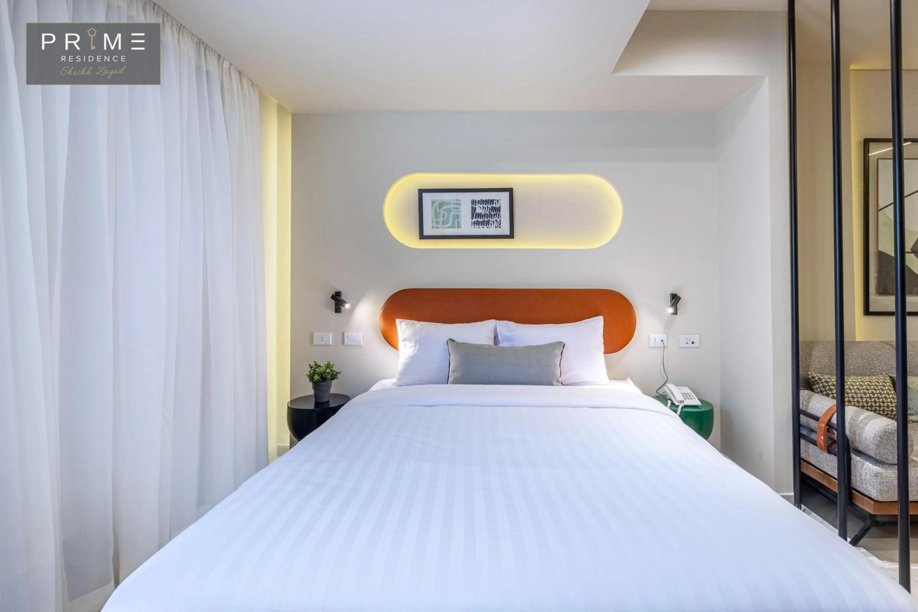 Photo of the whole room, Bed in Prime Residence Sheikh Zayed